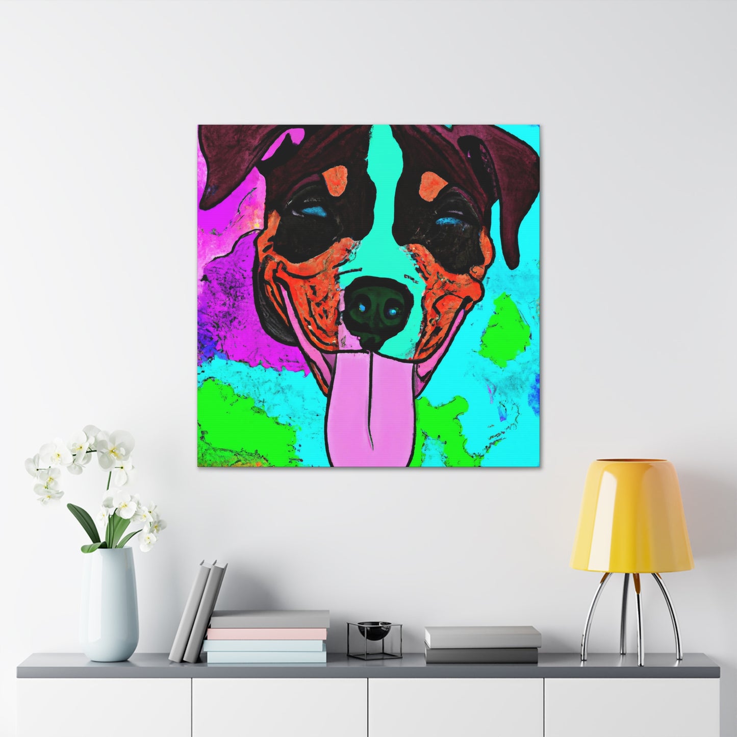 Gwendolyn de LaVallee - Pitbull Puppy - Canvas