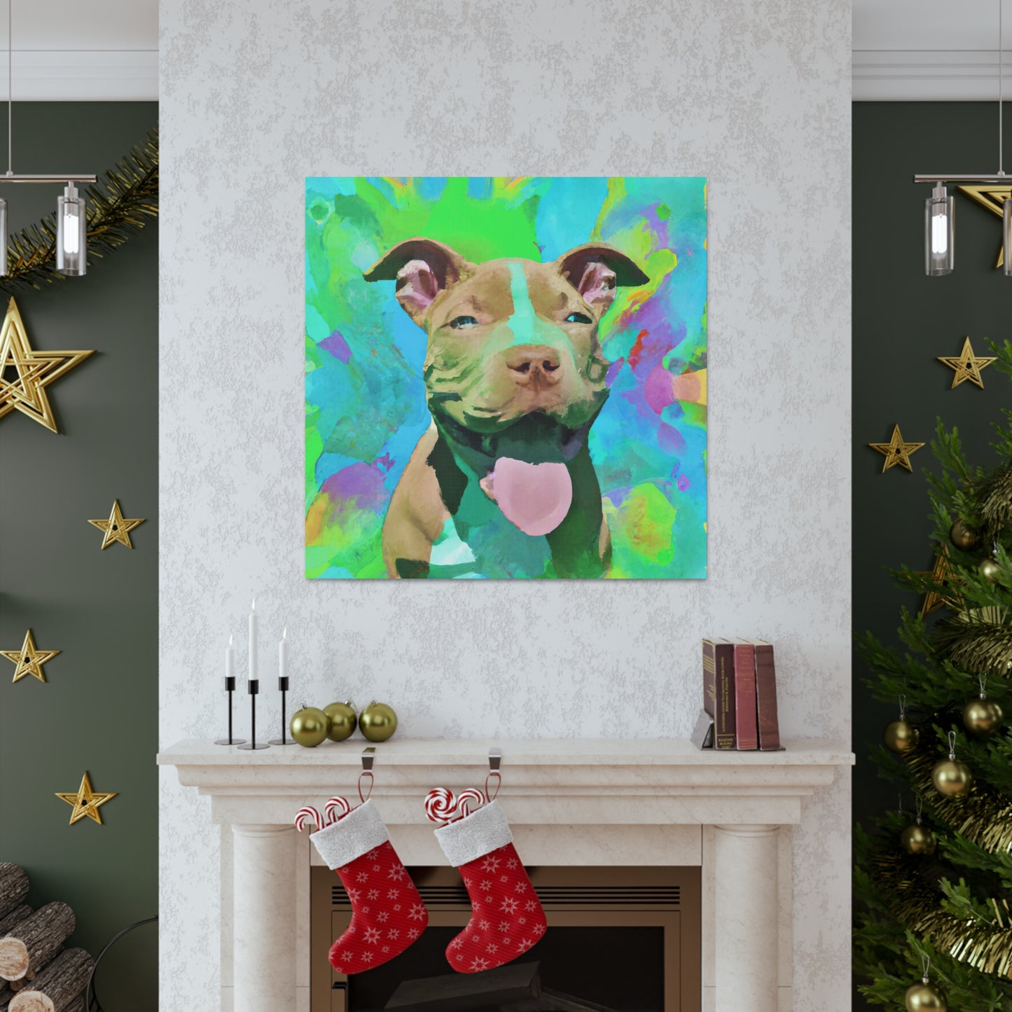 Princella Solamae - Pitbull Puppy - Canvas