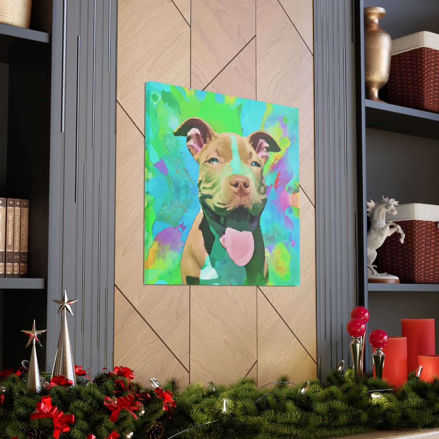 Princella Solamae - Pitbull Puppy - Canvas