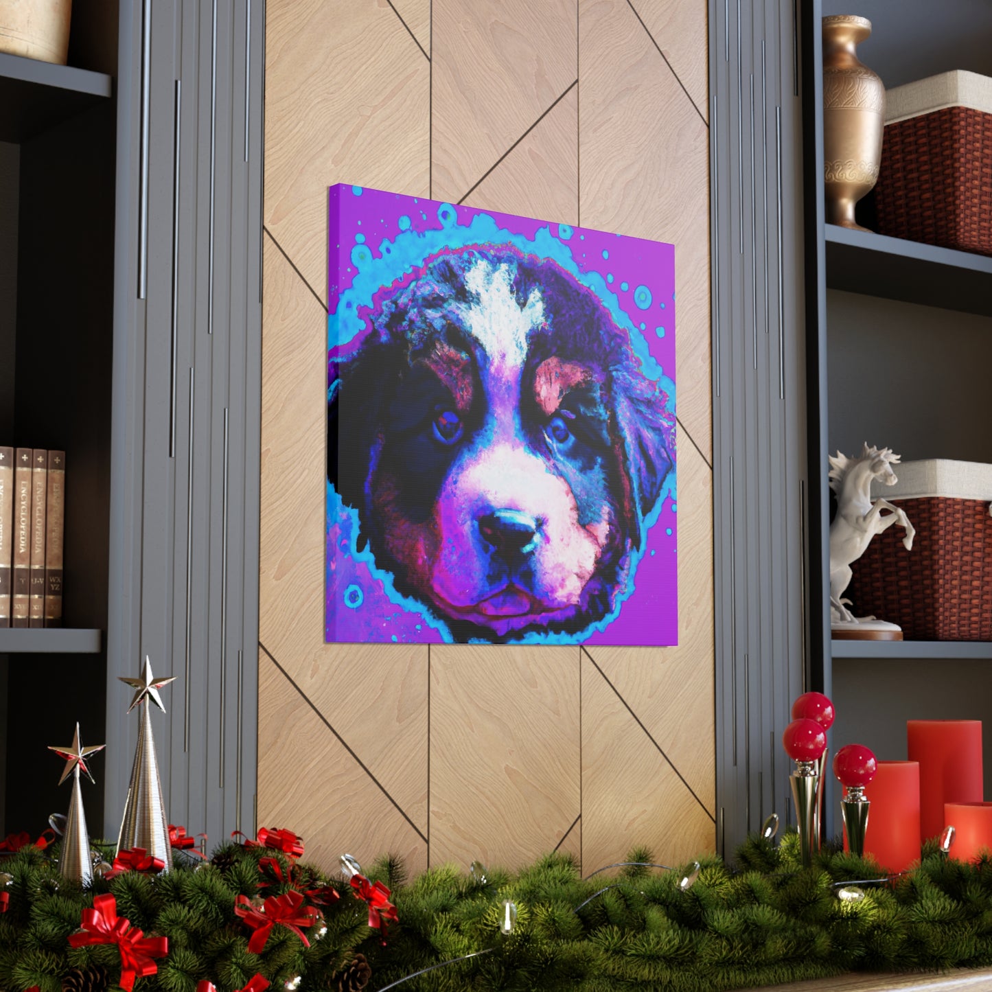 Queen Ellahanna of the Evercloaks - Bernese Mountain Dog - Canvas