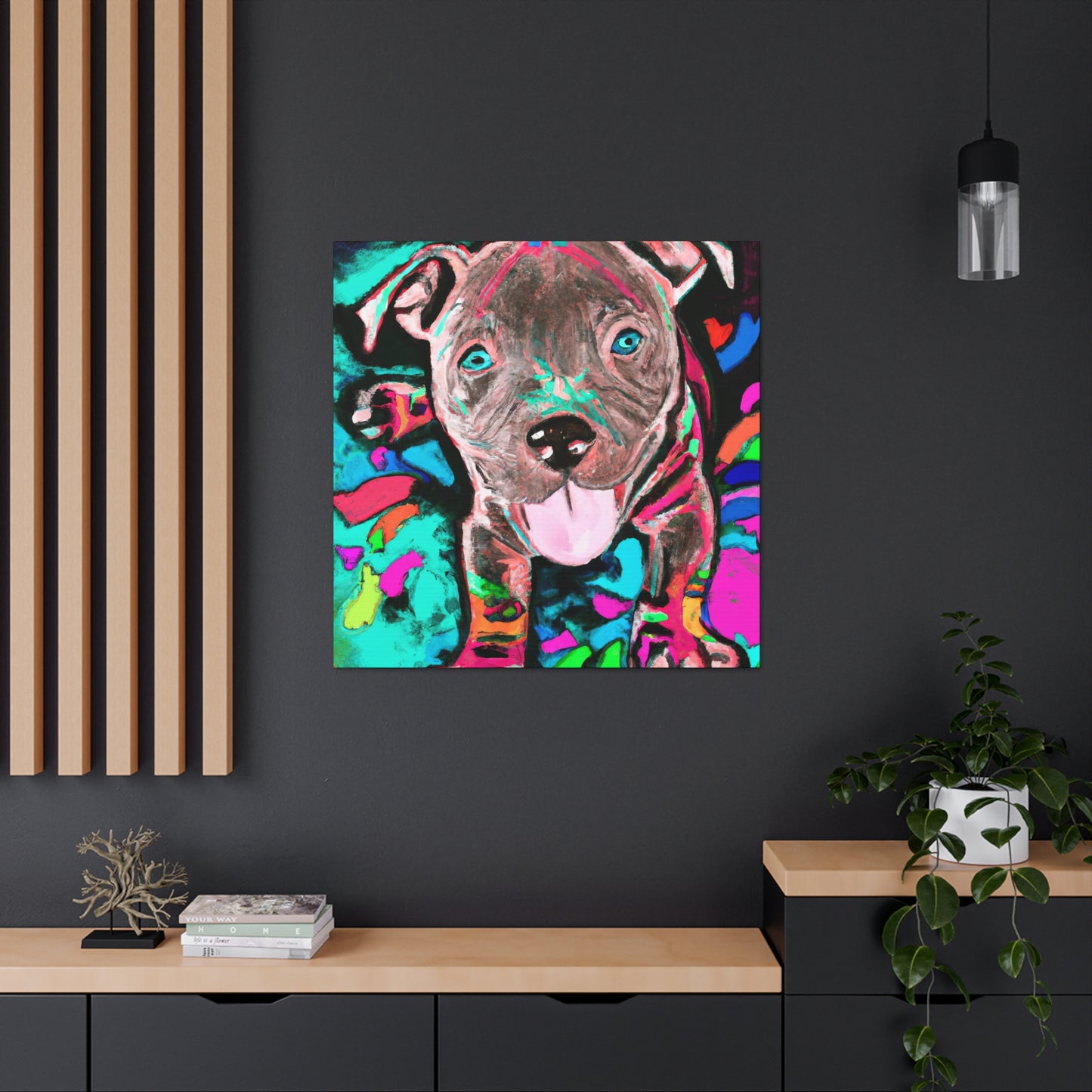 Princess Artemide of Florence - Pitbull Puppy - Canvas