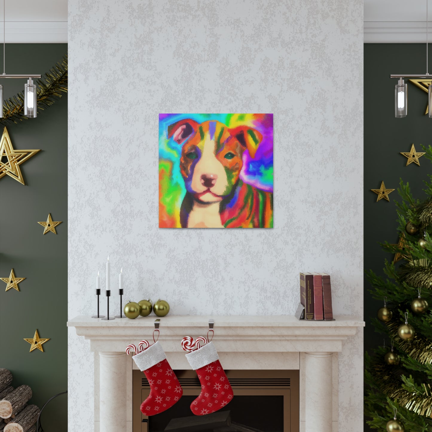 Countess Aurora Delacroix - Pitbull Puppy - Canvas