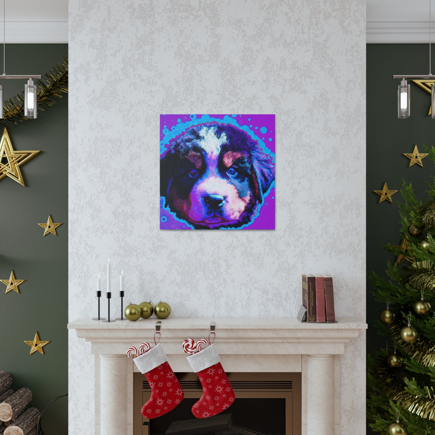 Queen Ellahanna of the Evercloaks - Bernese Mountain Dog - Canvas