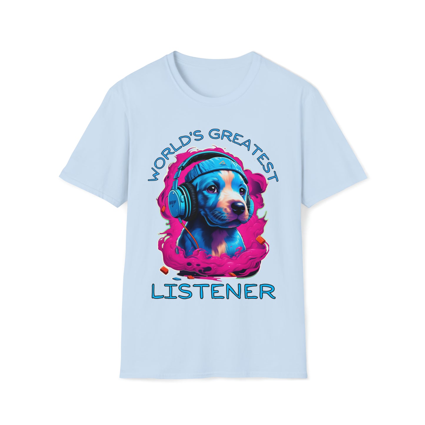 "World's Greatest Listener" (Pitbull Edition) Unisex Softstyle T-Shirt