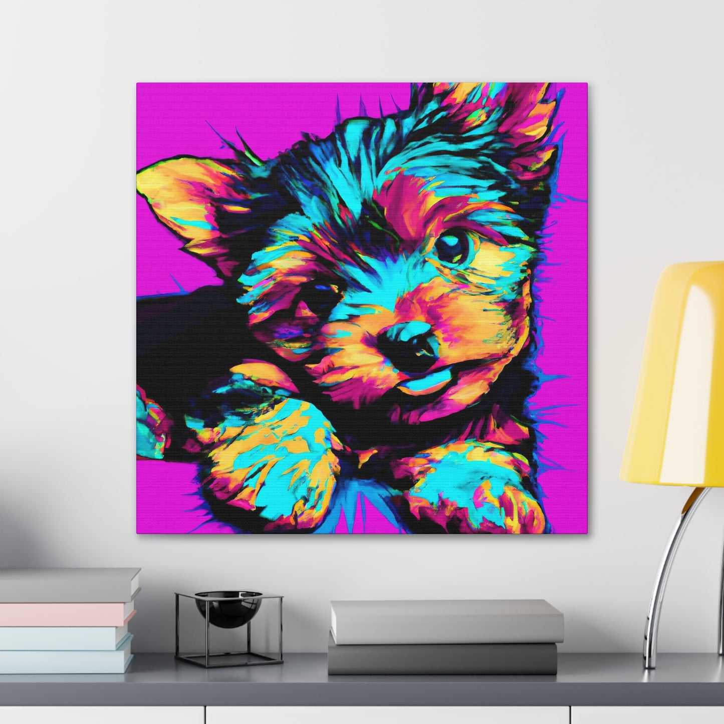 Kingston Noblephus - Yorkie Puppy - Canvas