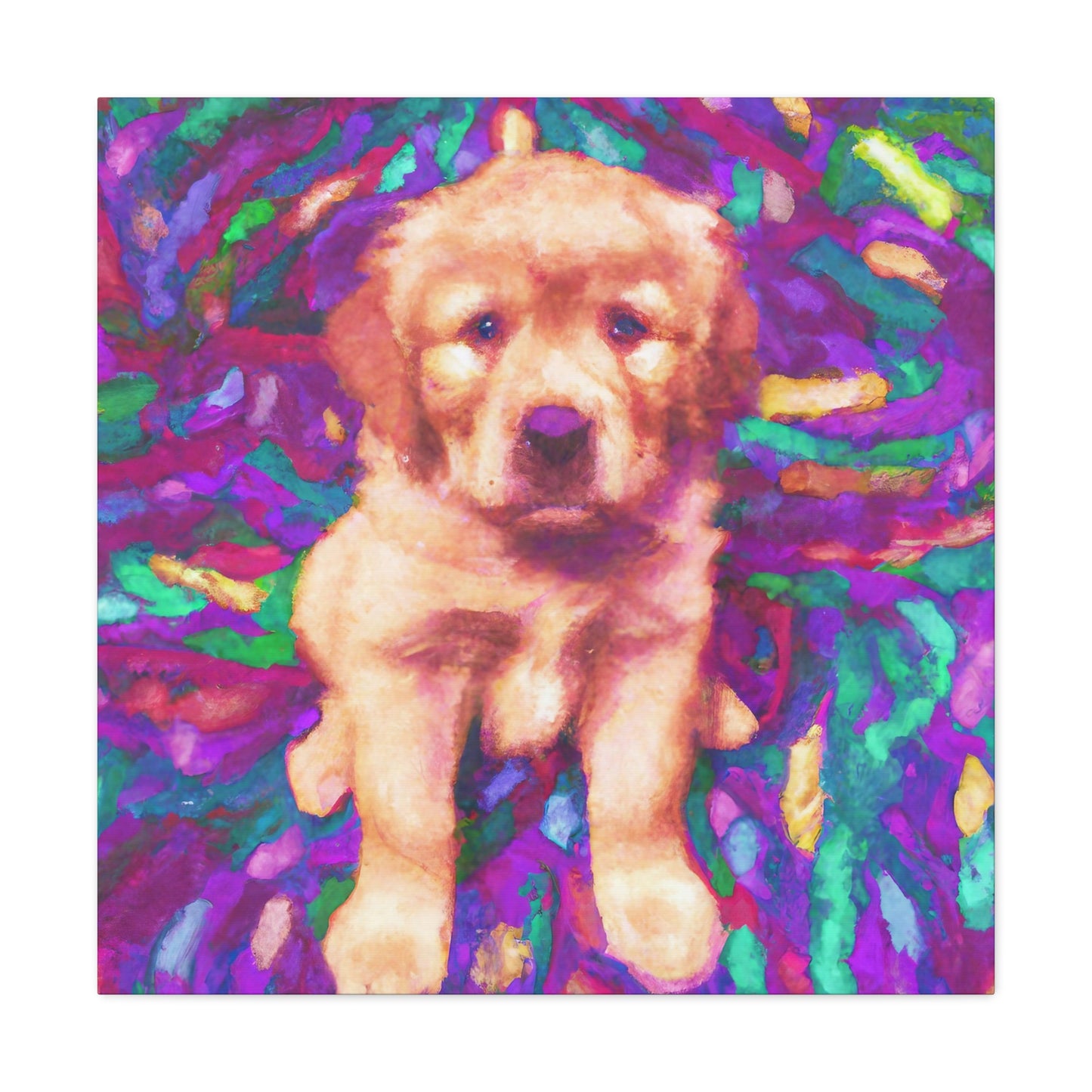 Lorde Castillioe of Madrid - Golden Retriever Puppy - Canvas