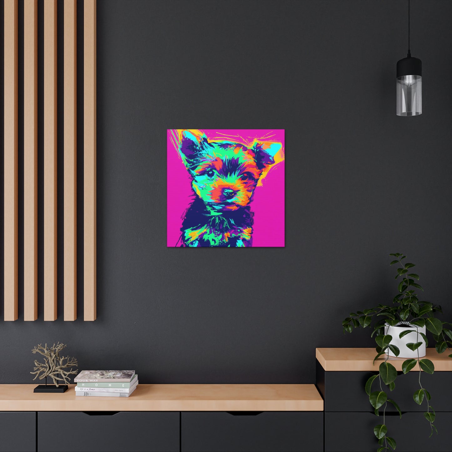 King Morgon of Gwent - Yorkie Puppy - Canvas