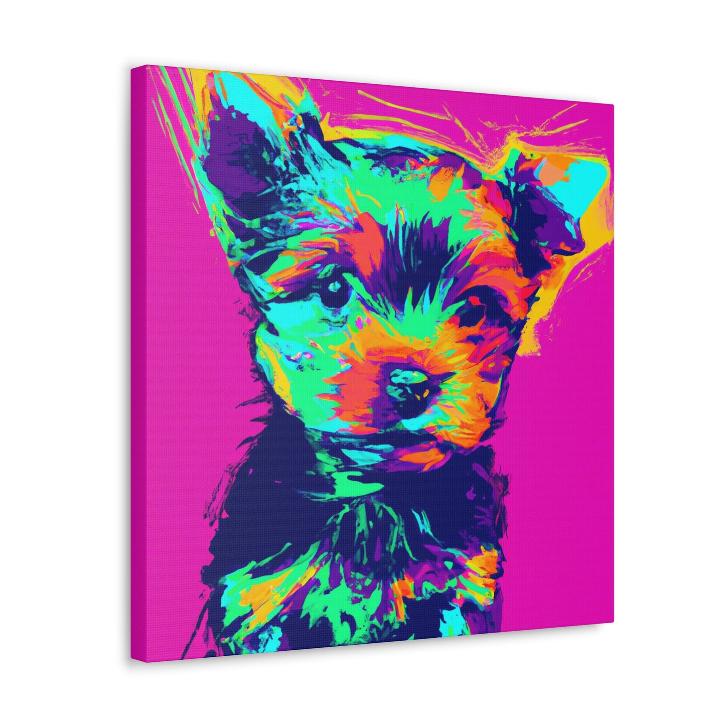 King Morgon of Gwent - Yorkie Puppy - Canvas