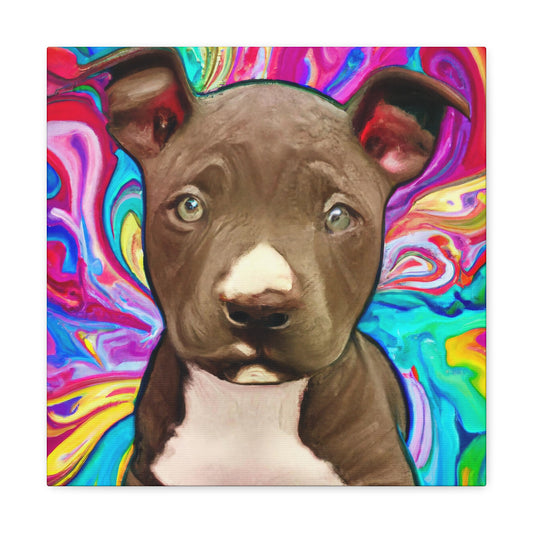 Baroness Marcella Fontaine - Pitbull Puppy - Canvas