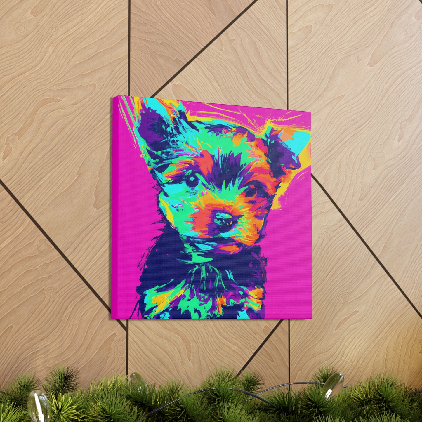 King Morgon of Gwent - Yorkie Puppy - Canvas