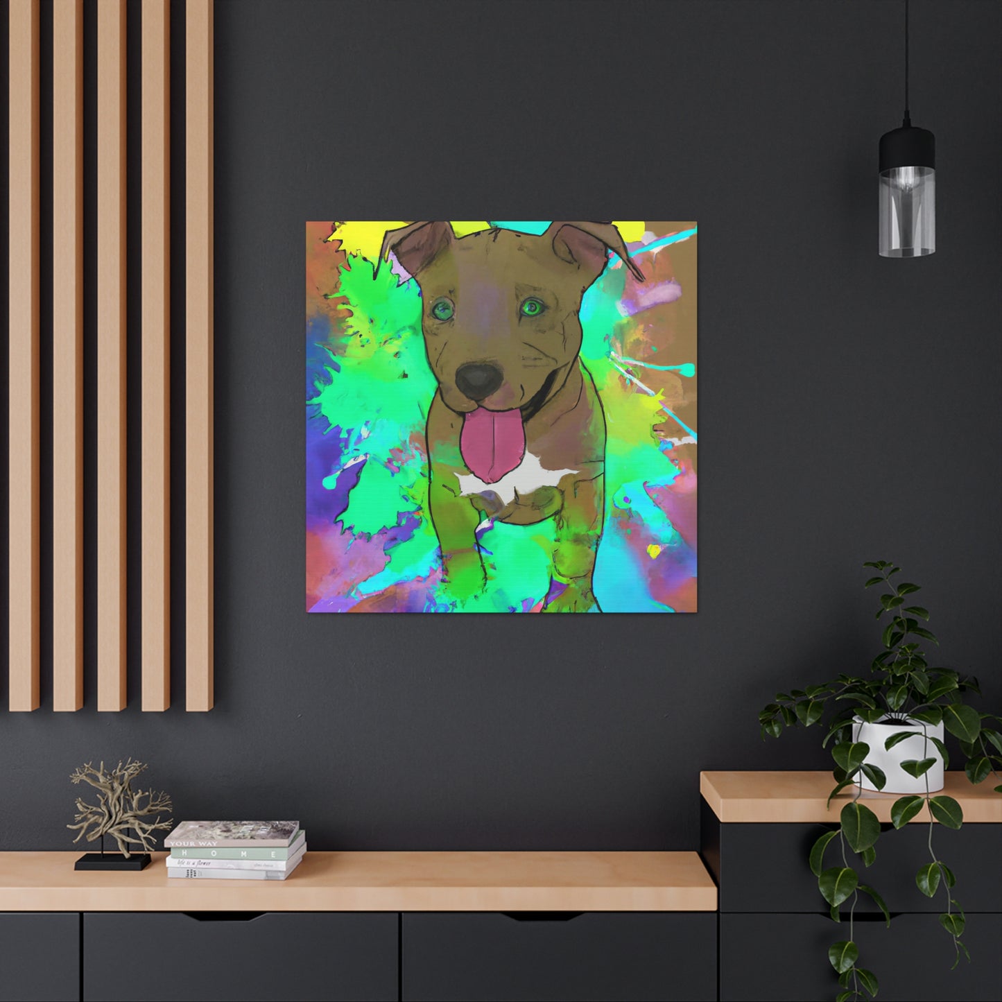 Kingston Viscounteau - Pitbull Puppy - Canvas