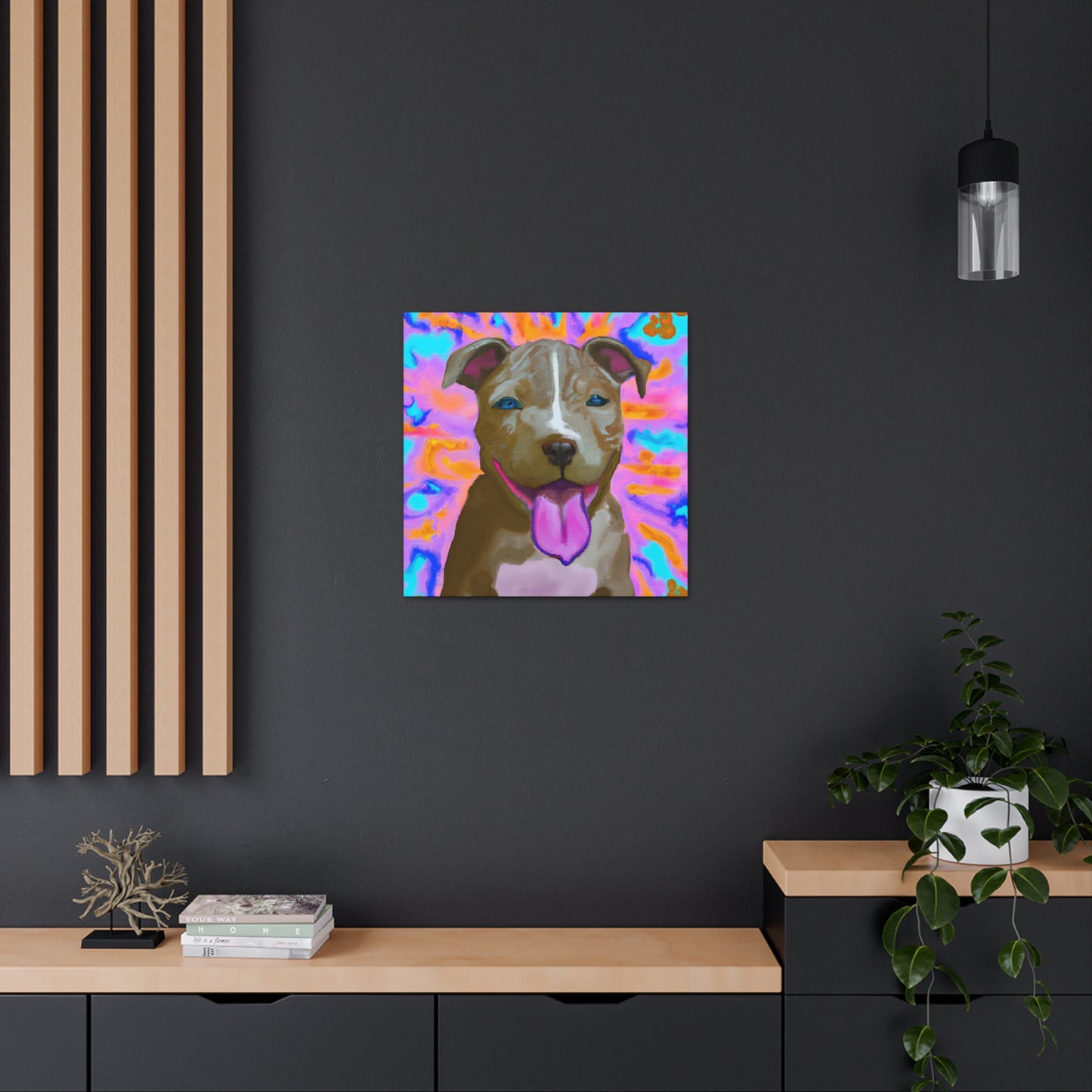 Prince/Princess Castellano of Italy - Pitbull Puppy - Canvas