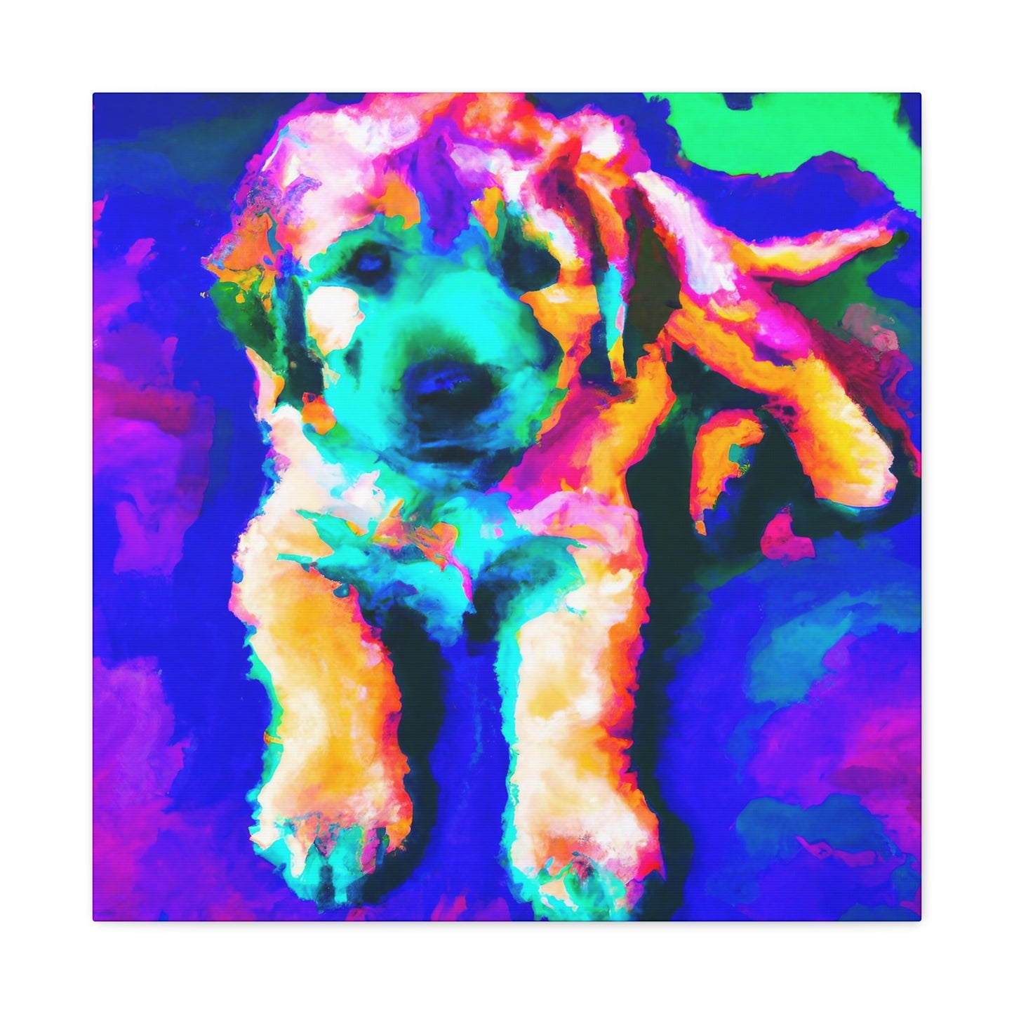 Cortland de' Medici - Golden Retriever Puppy - Canvas