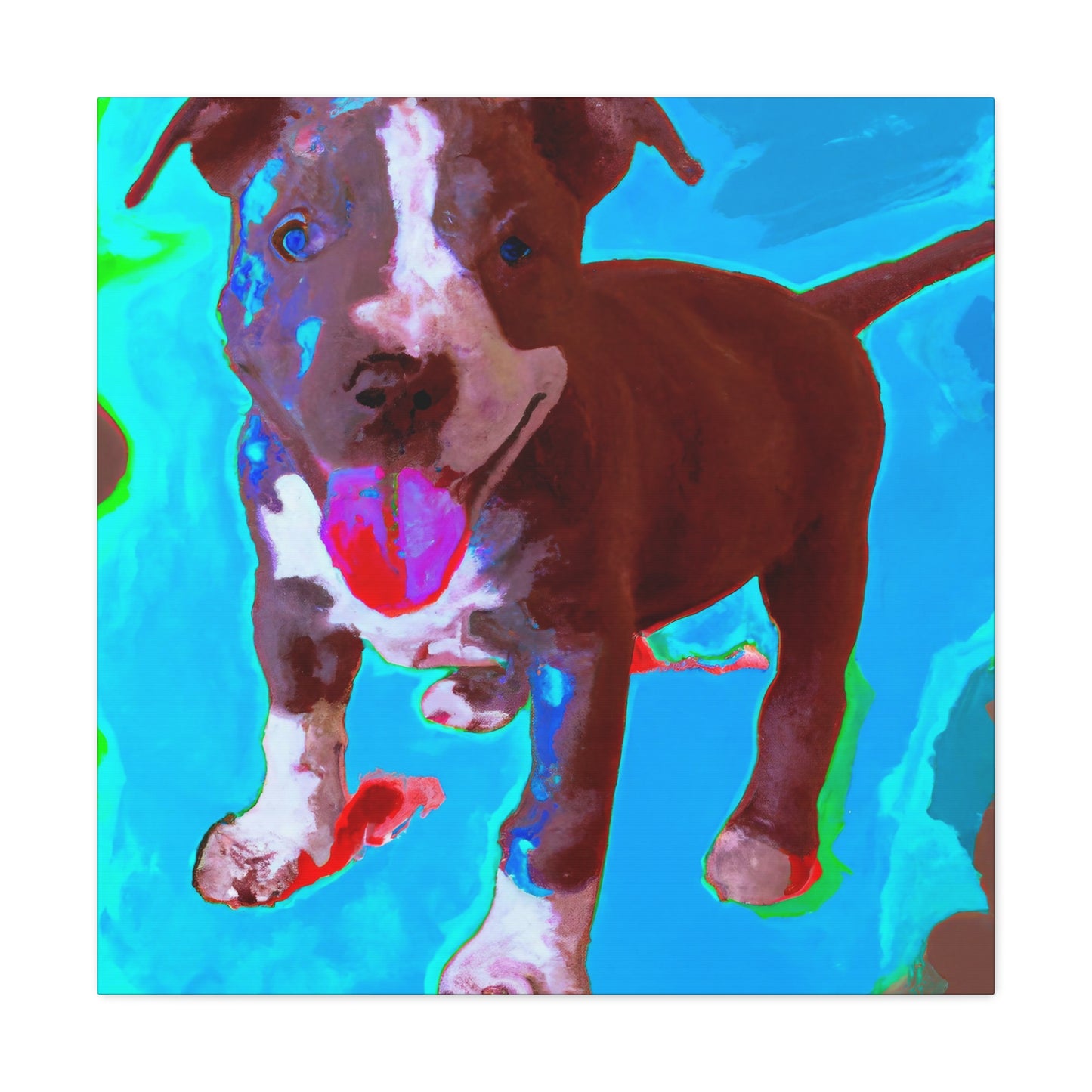 Rivana Von Rothshausen - Pitbull Puppy - Canvas