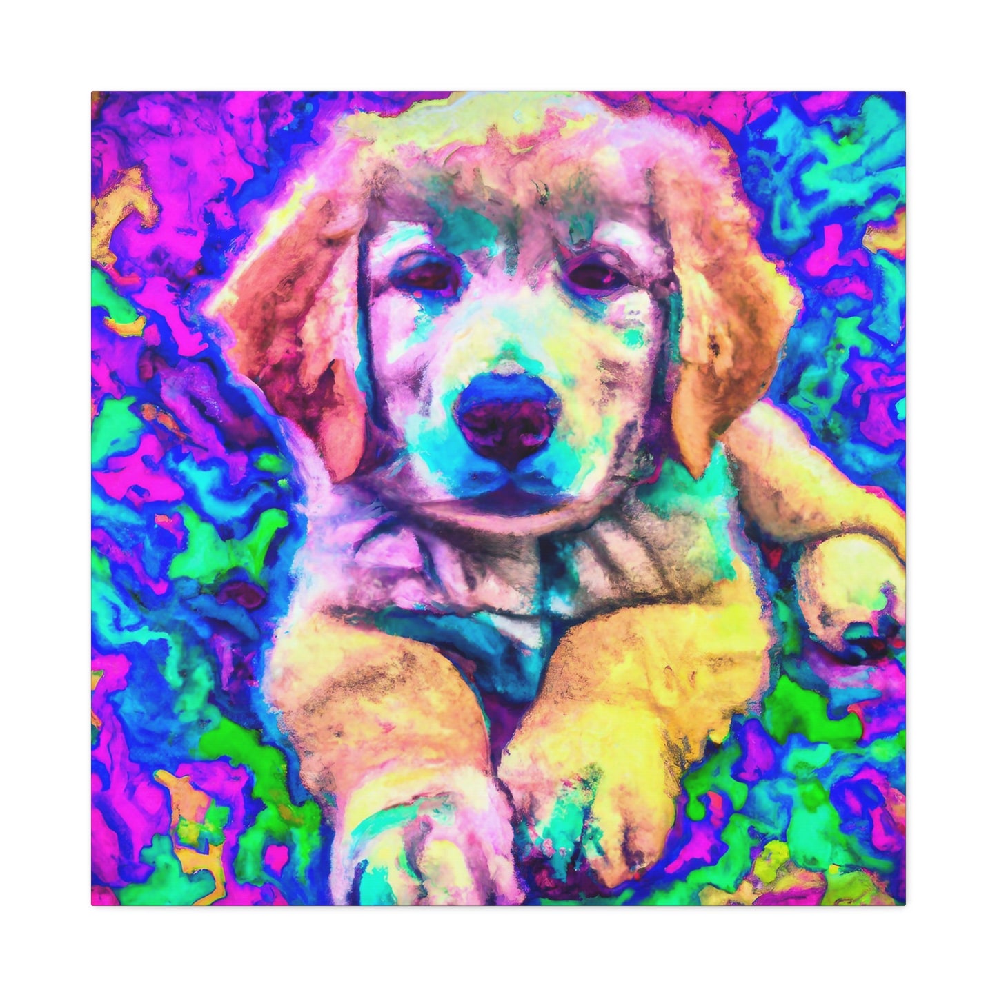 Baroness Adalva of Astana - Golden Retriever Puppy - Canvas