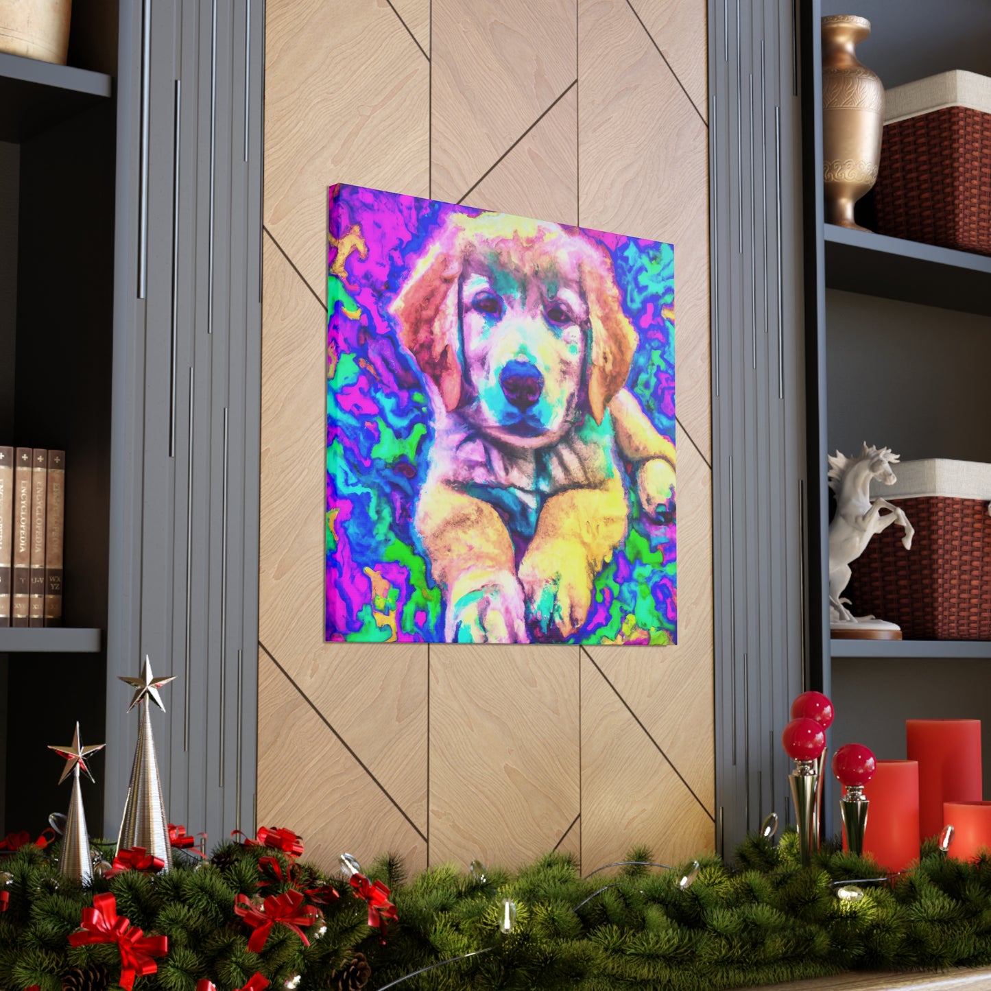 Baroness Adalva of Astana - Golden Retriever Puppy - Canvas