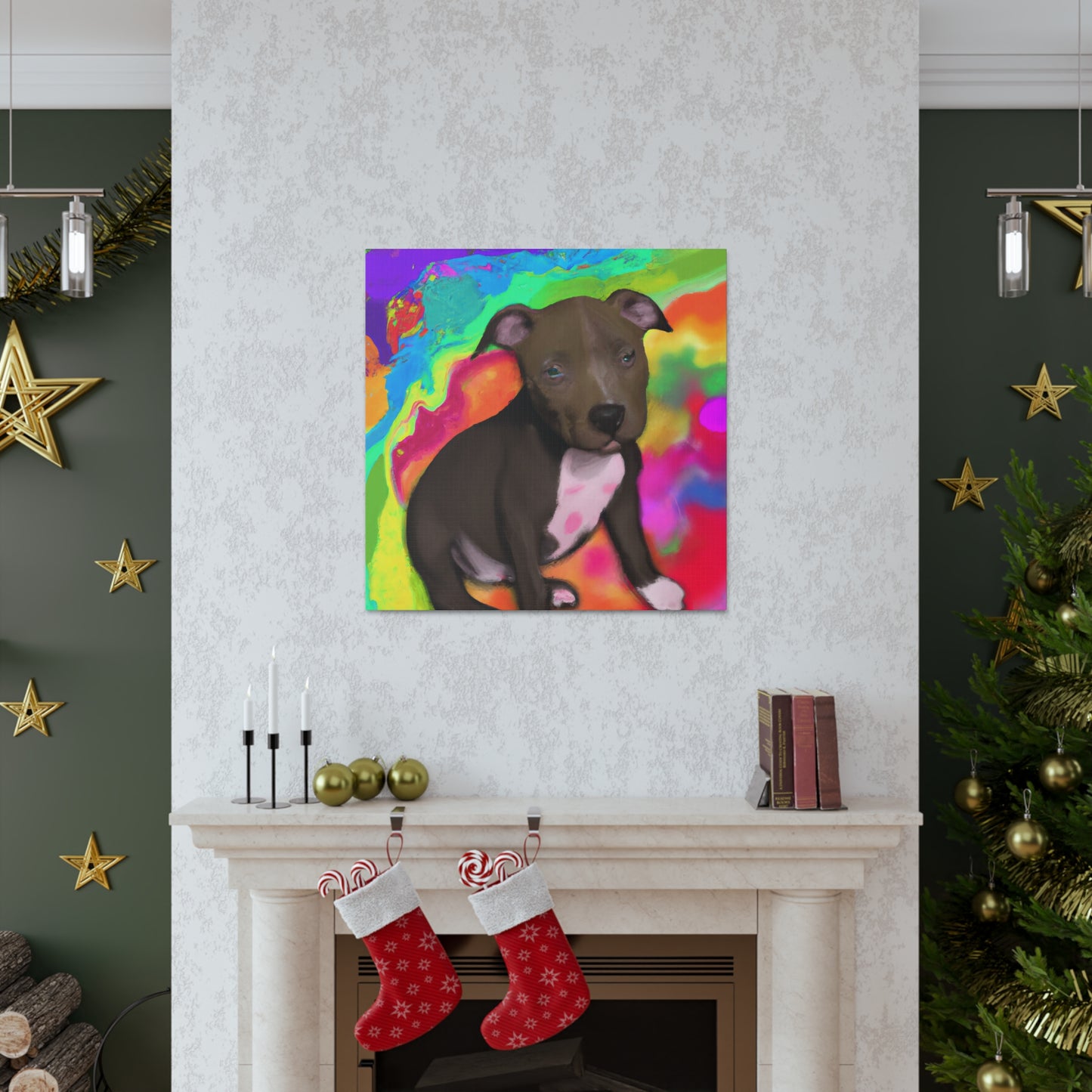 Augustus Royalty - Pitbull Puppy - Canvas