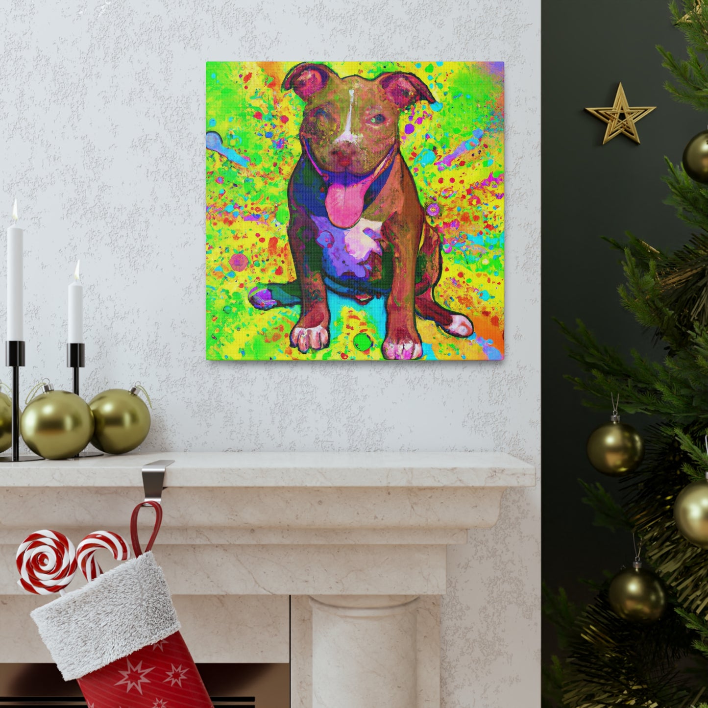 Princess Artemisa of Albion - Pitbull Puppy - Canvas