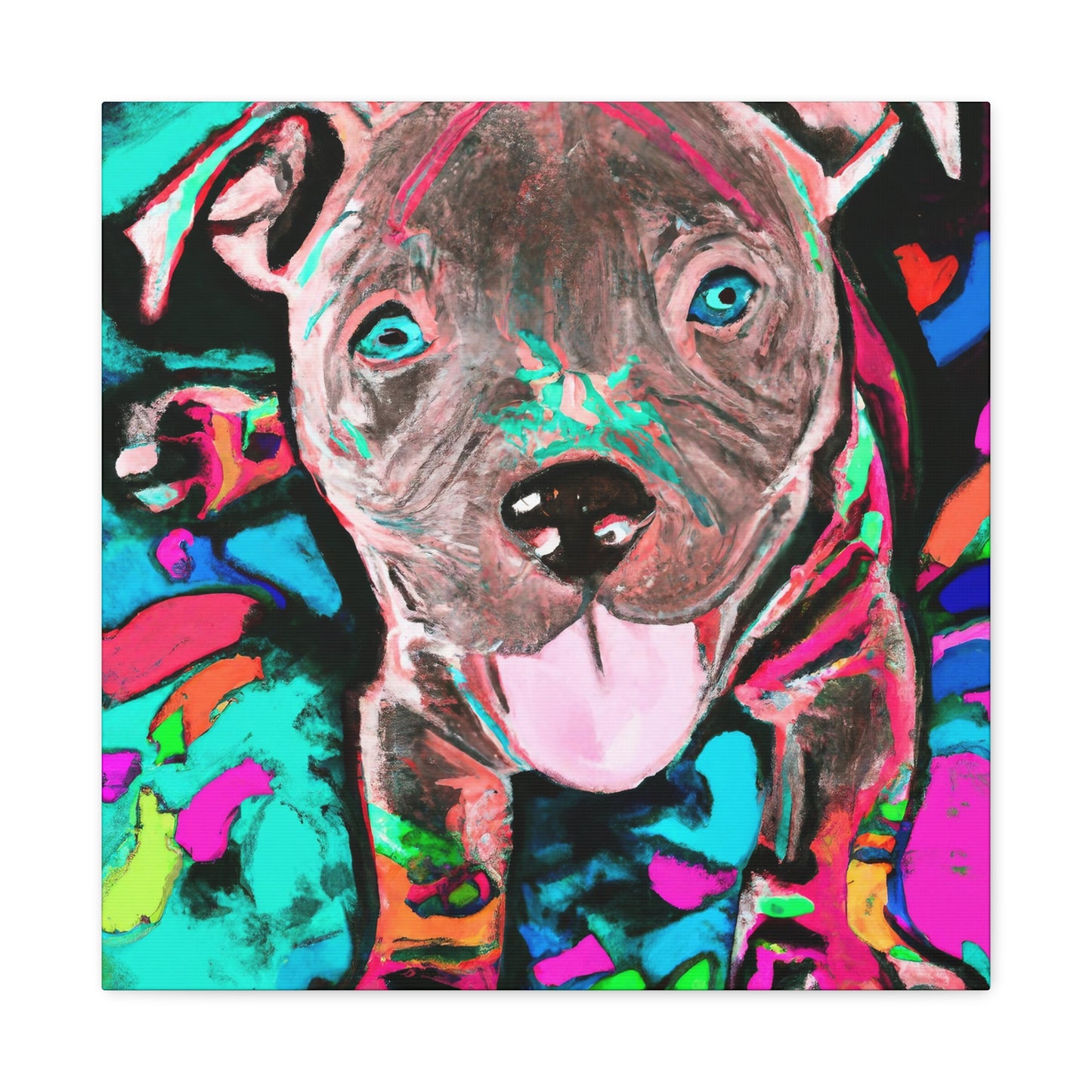 Princess Artemide of Florence - Pitbull Puppy - Canvas