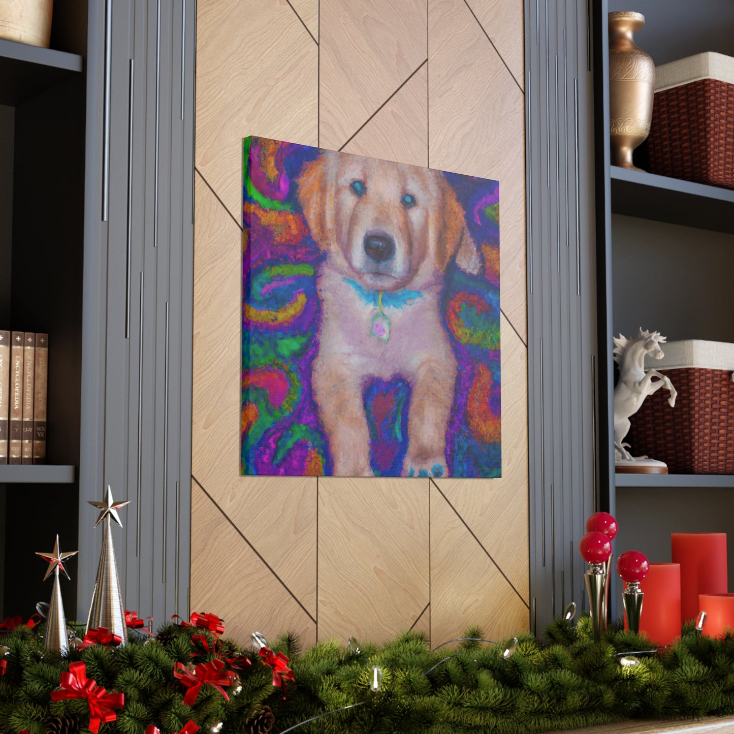 Lord Fausto Hopecliff - Golden Retriever Puppy - Canvas