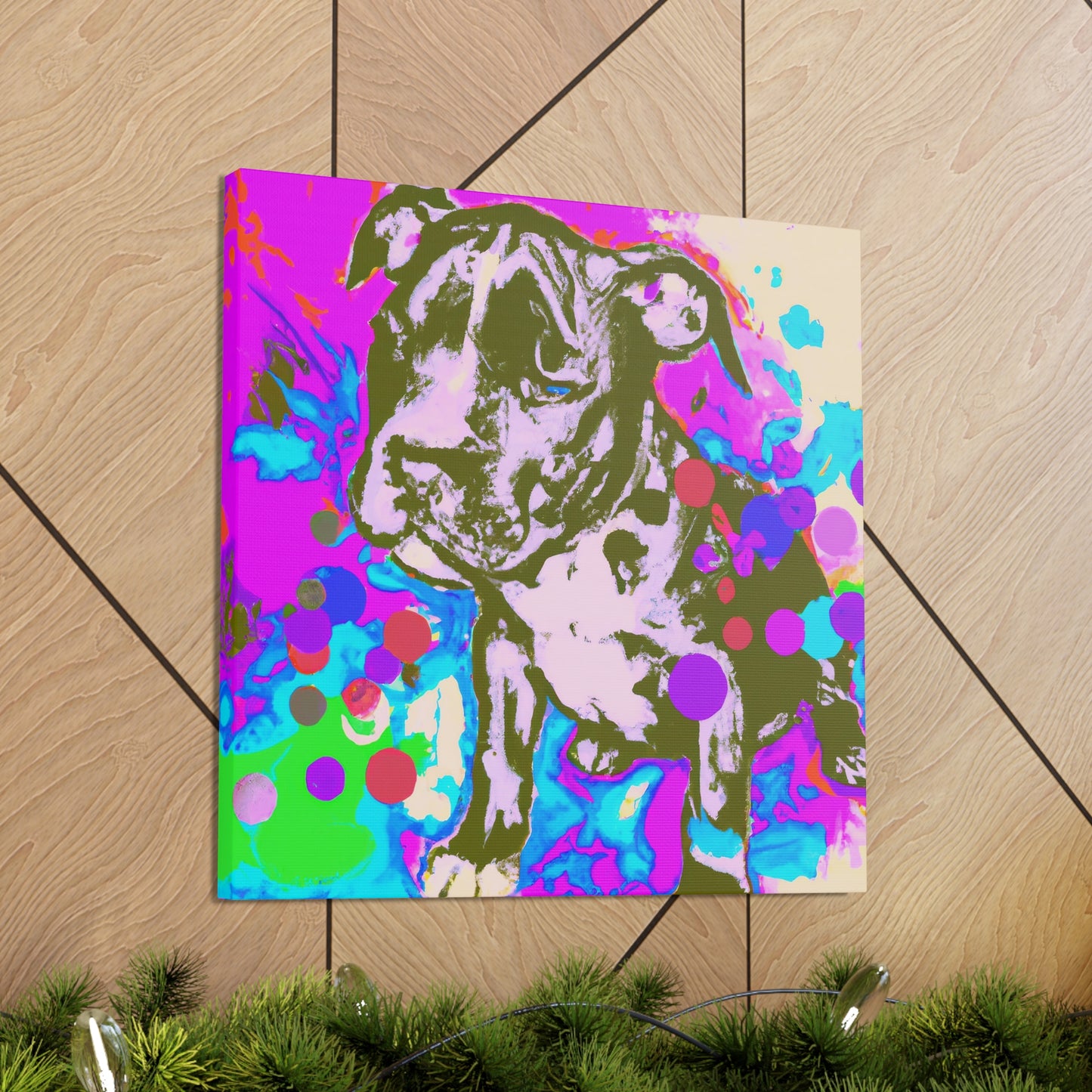 Augustine de Valois - Pitbull Puppy - Canvas