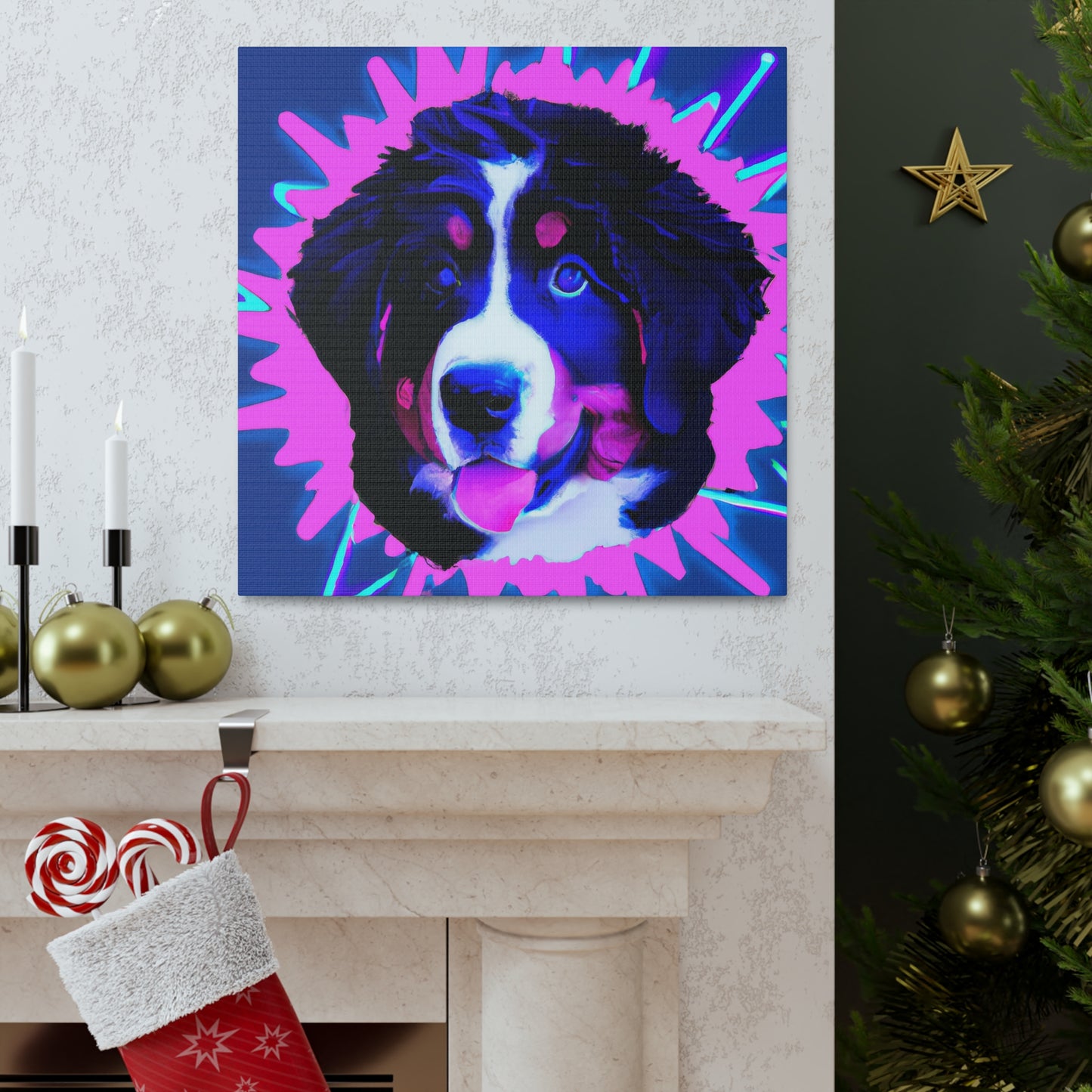 Princess Elodie von Bernhardzocher - Bernese Mountain Dog - Canvas