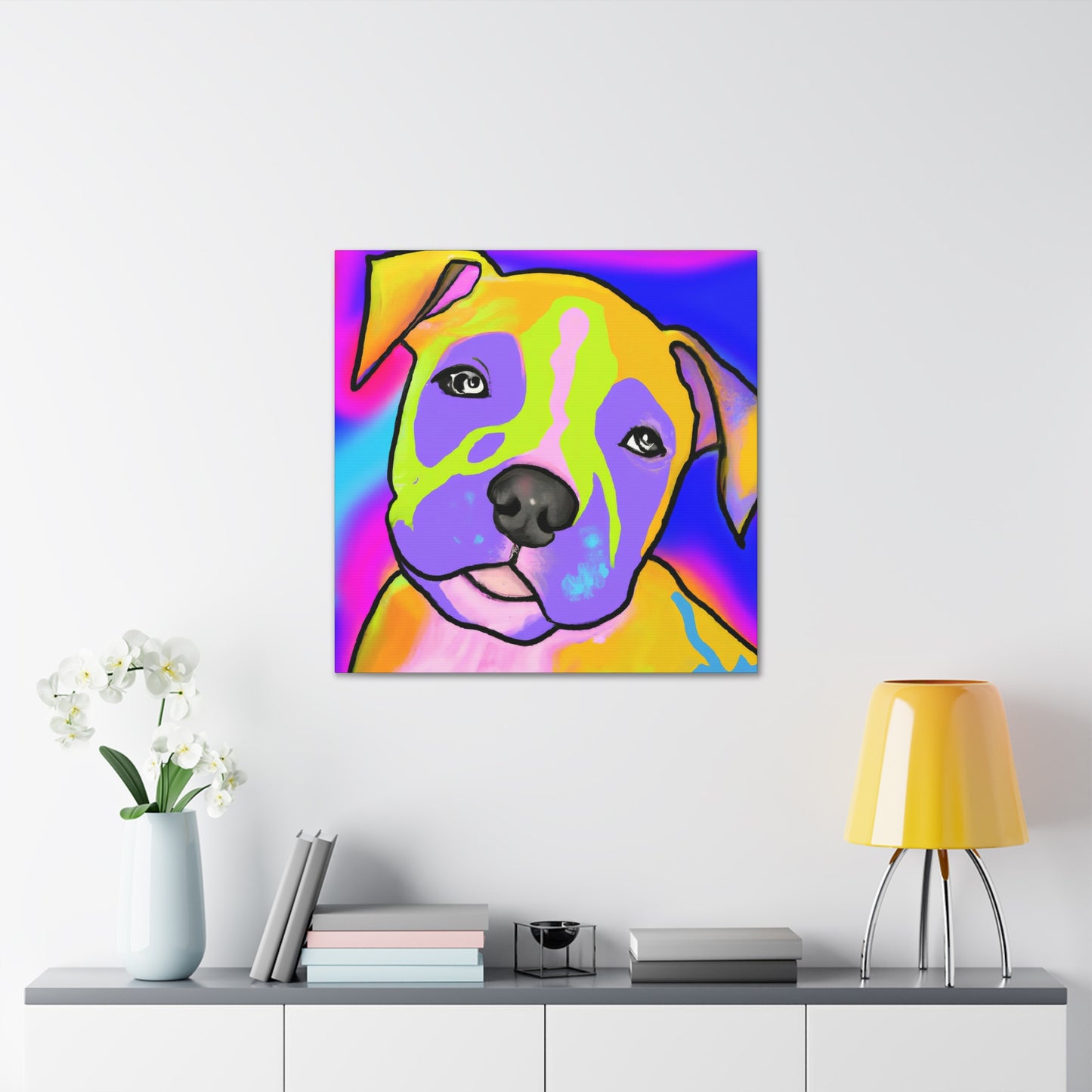 Rembrandt de Couronne - Pitbull Puppy - Canvas