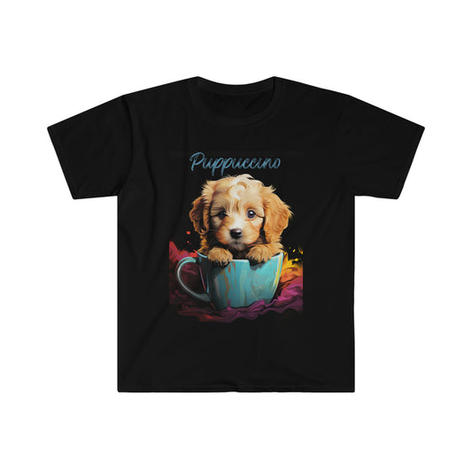 "Puppuccino" Goldendoodle Unisex Softstyle T-Shirt