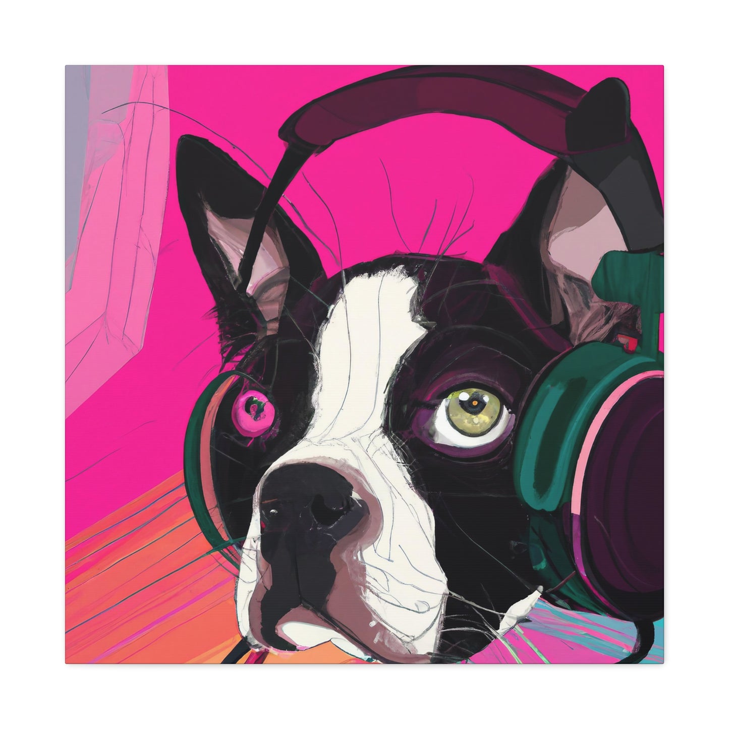 Countess Abigail Amethyst Parmelee of Boston. - Boston Terrier - Canvas