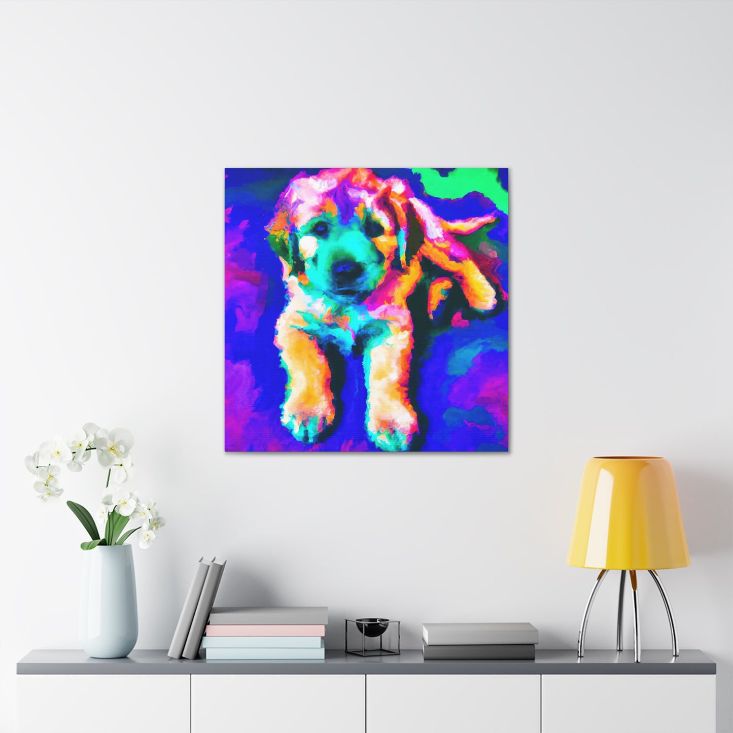 Cortland de' Medici - Golden Retriever Puppy - Canvas