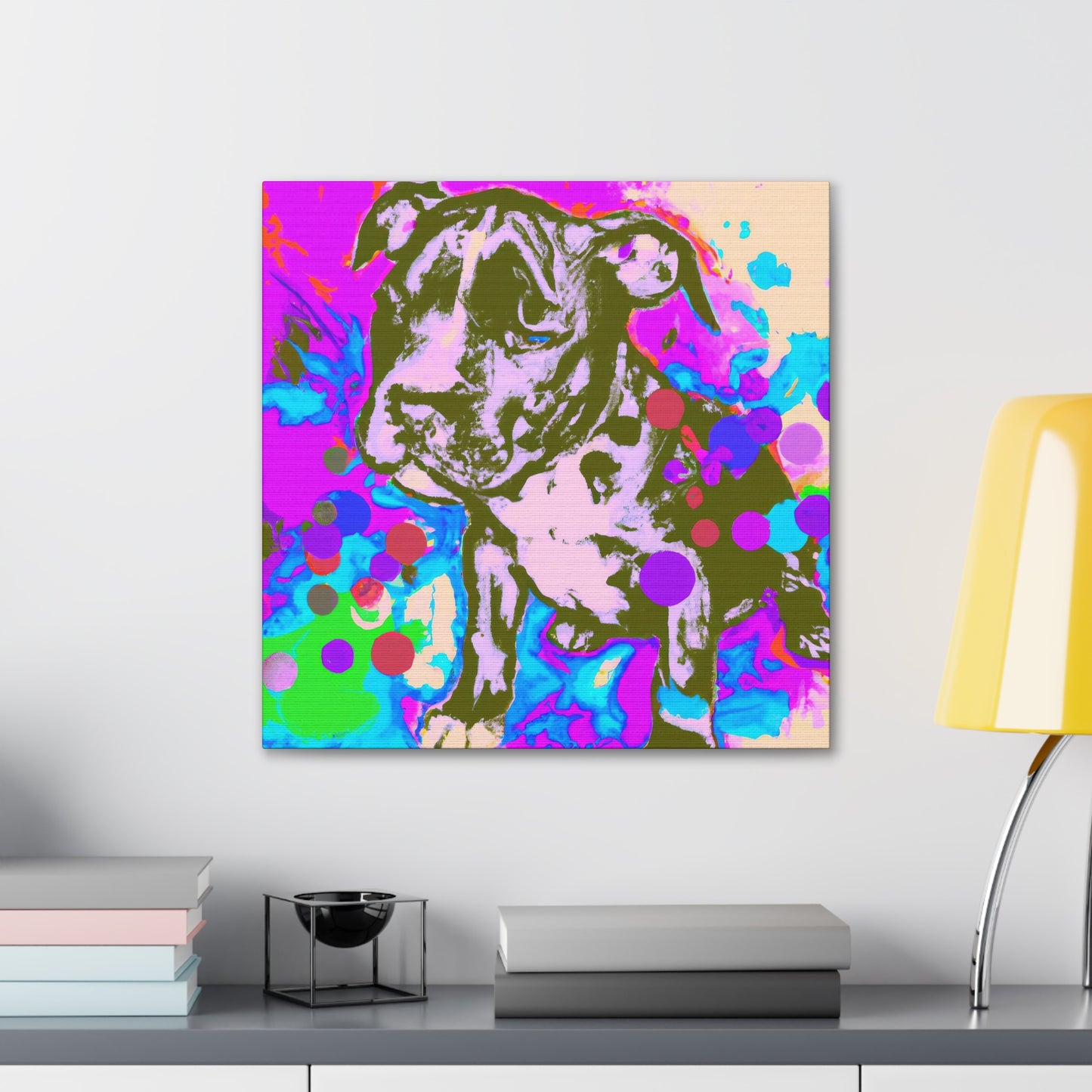 Augustine de Valois - Pitbull Puppy - Canvas