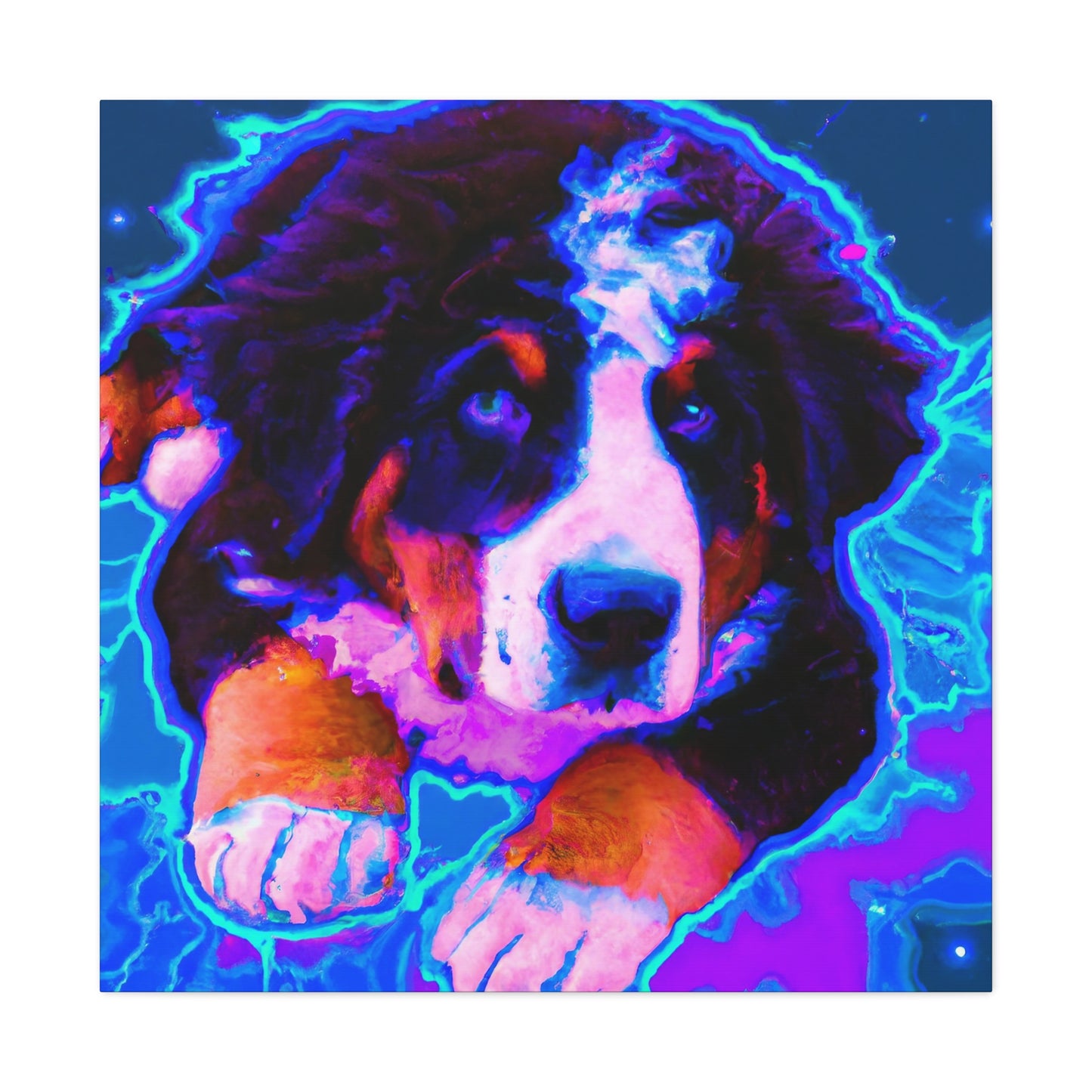 Countess Adelina von Stauffenberg - Bernese Mountain Dog - Canvas