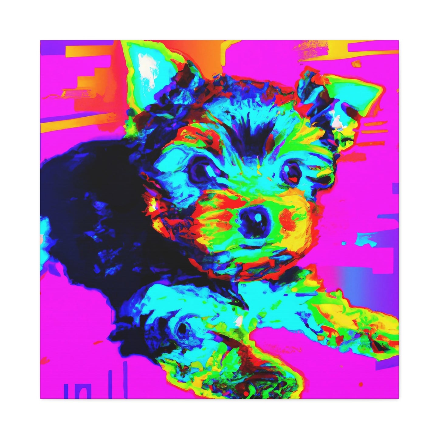 Kingston Dionita I - Yorkie Puppy - Canvas