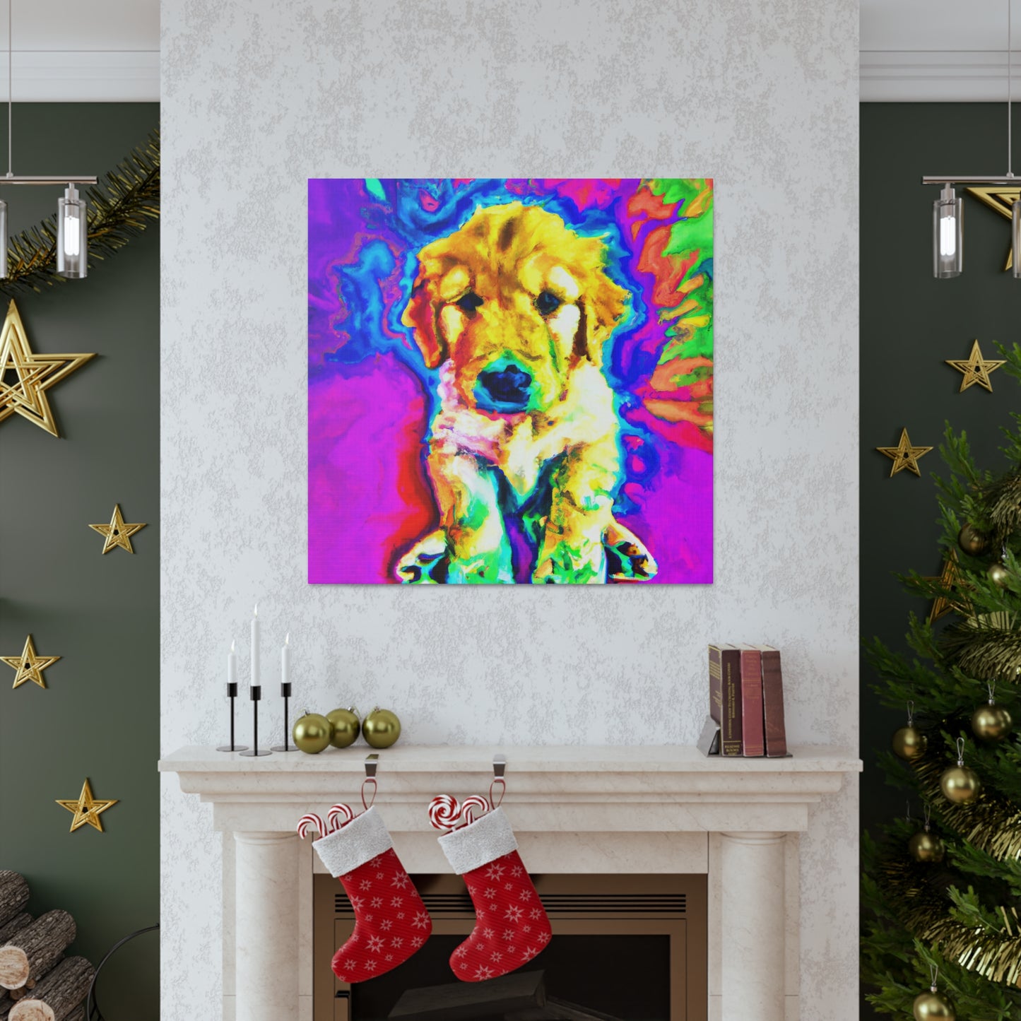 Marelyne, Duchess of Brabant - Golden Retriever Puppy - Canvas