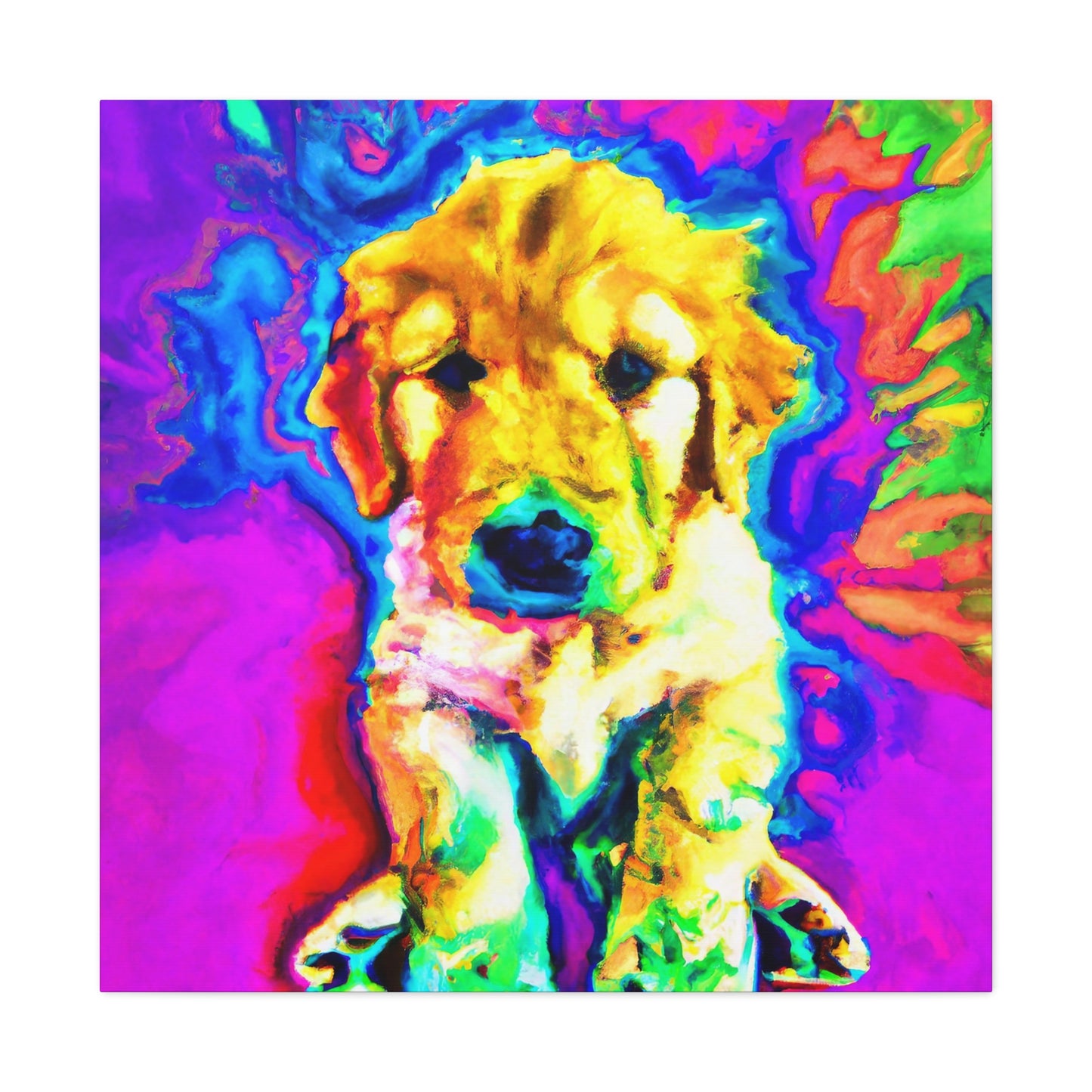 Marelyne, Duchess of Brabant - Golden Retriever Puppy - Canvas