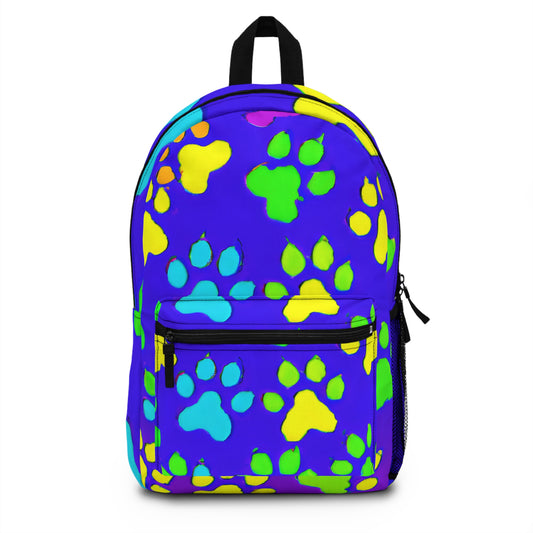 Loup Noir Couture - Paw Print - Backpack