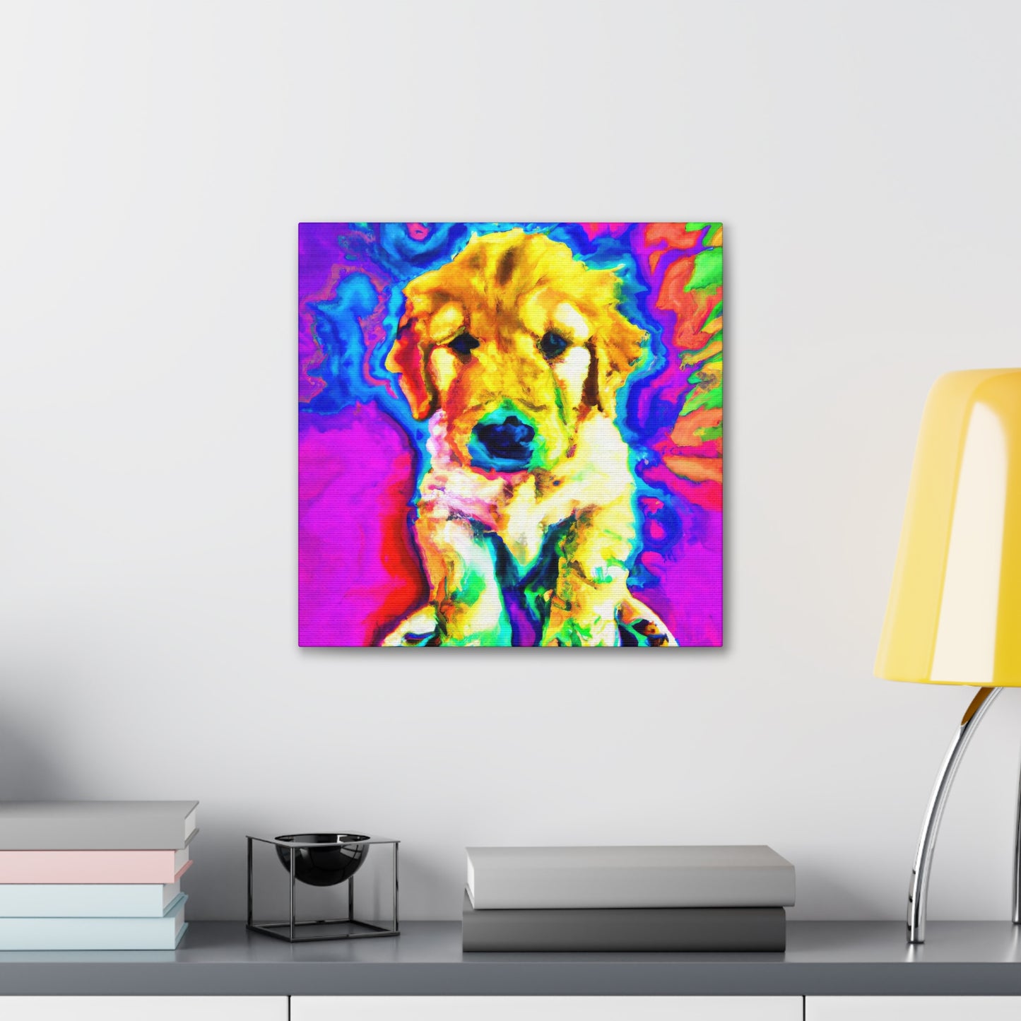 Marelyne, Duchess of Brabant - Golden Retriever Puppy - Canvas