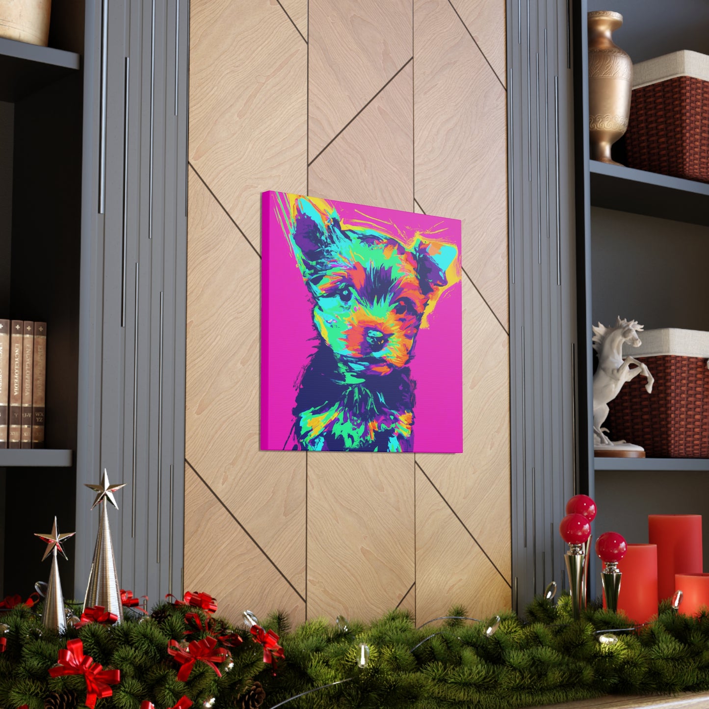 King Morgon of Gwent - Yorkie Puppy - Canvas