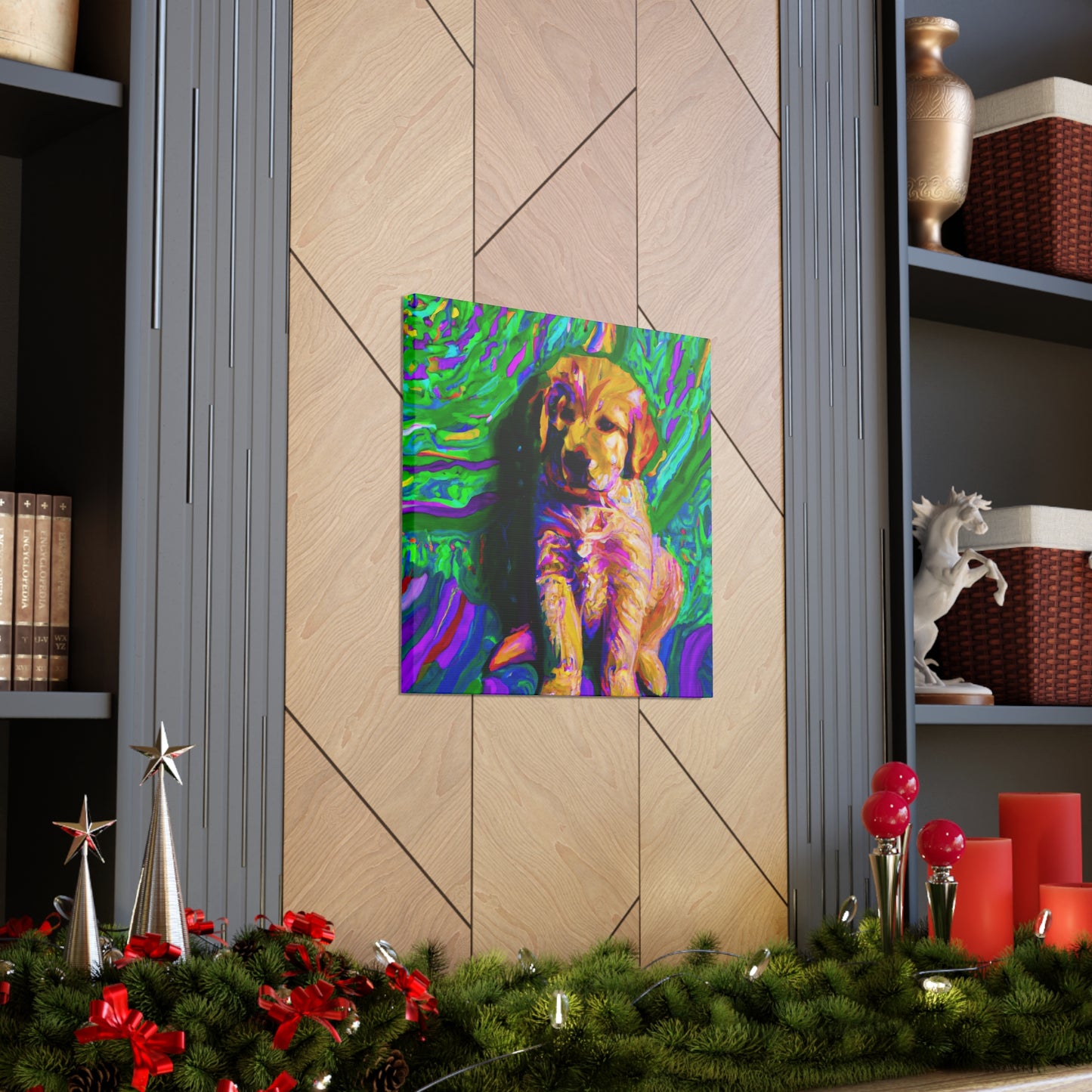 Kingston Remei de Becque - Golden Retriever Puppy - Canvas