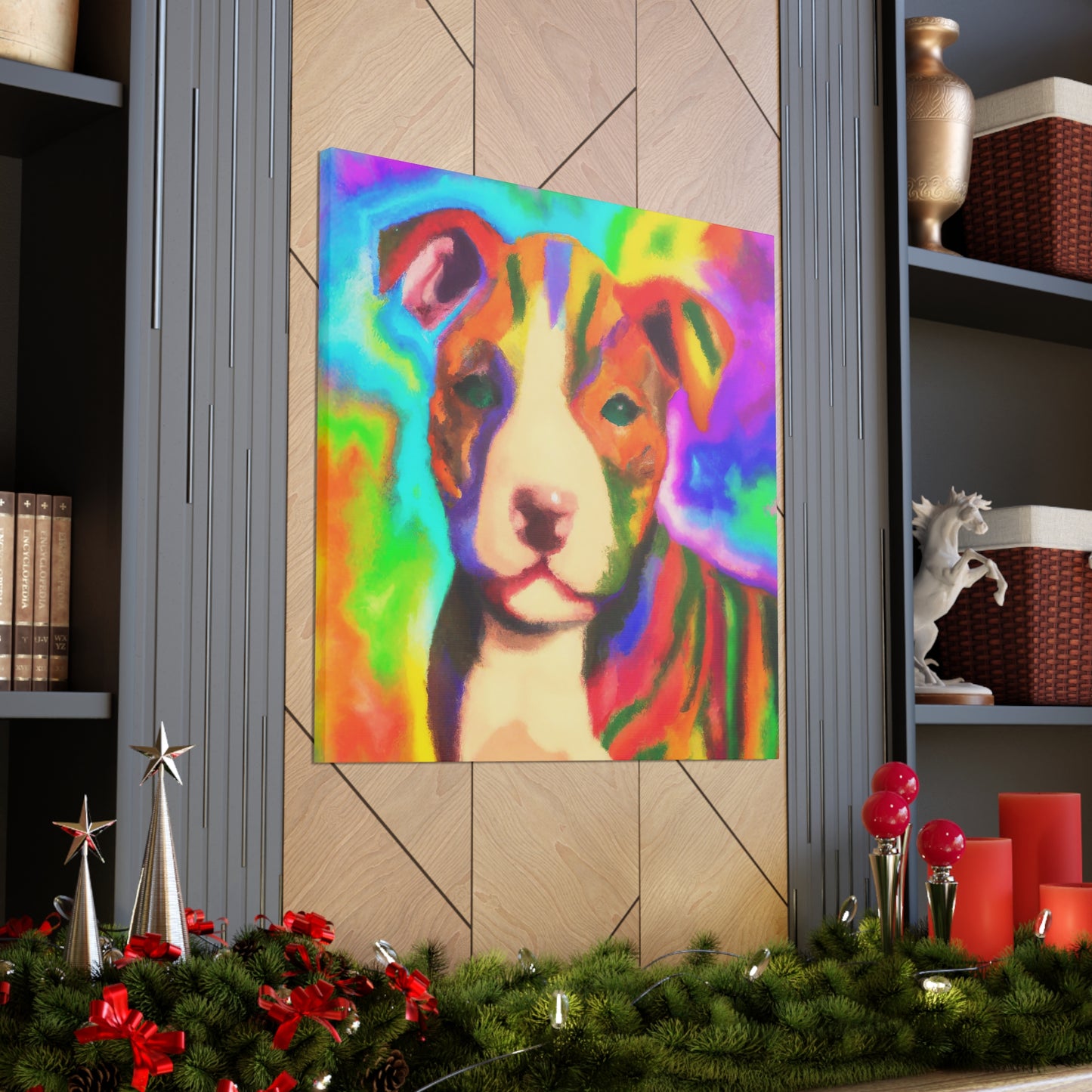 Countess Aurora Delacroix - Pitbull Puppy - Canvas