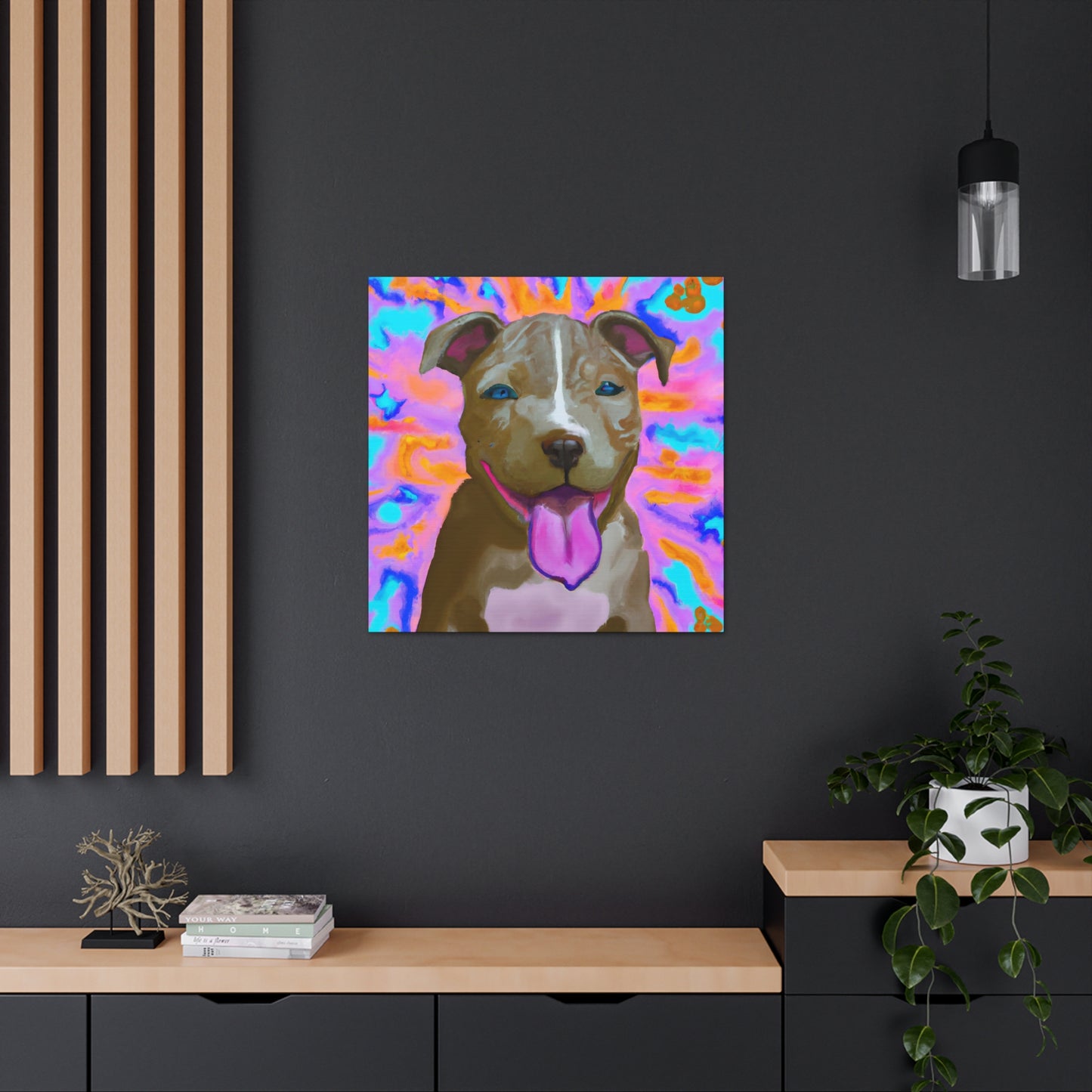 Prince/Princess Castellano of Italy - Pitbull Puppy - Canvas