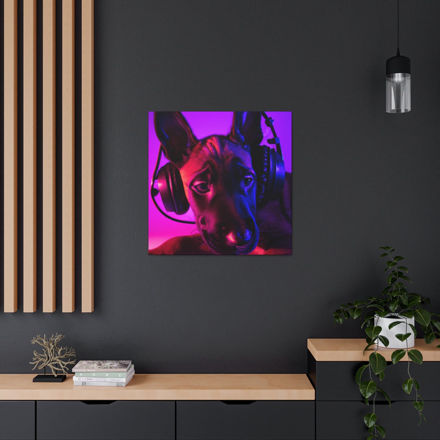 The Royal Artist Hughe Bramwall of Belgium - Belgian Malinois - Canvas