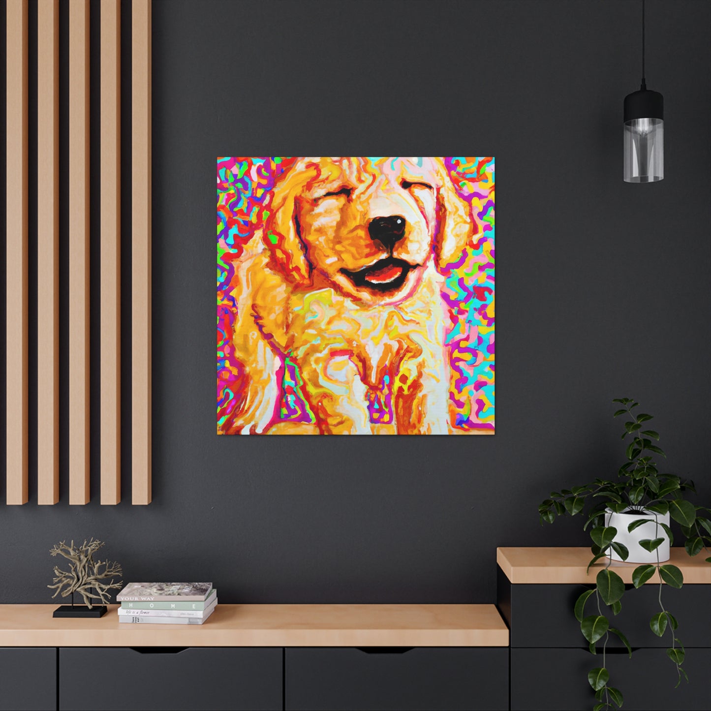 Prince Abilio de Iadesi. - Golden Retriever Puppy - Canvas