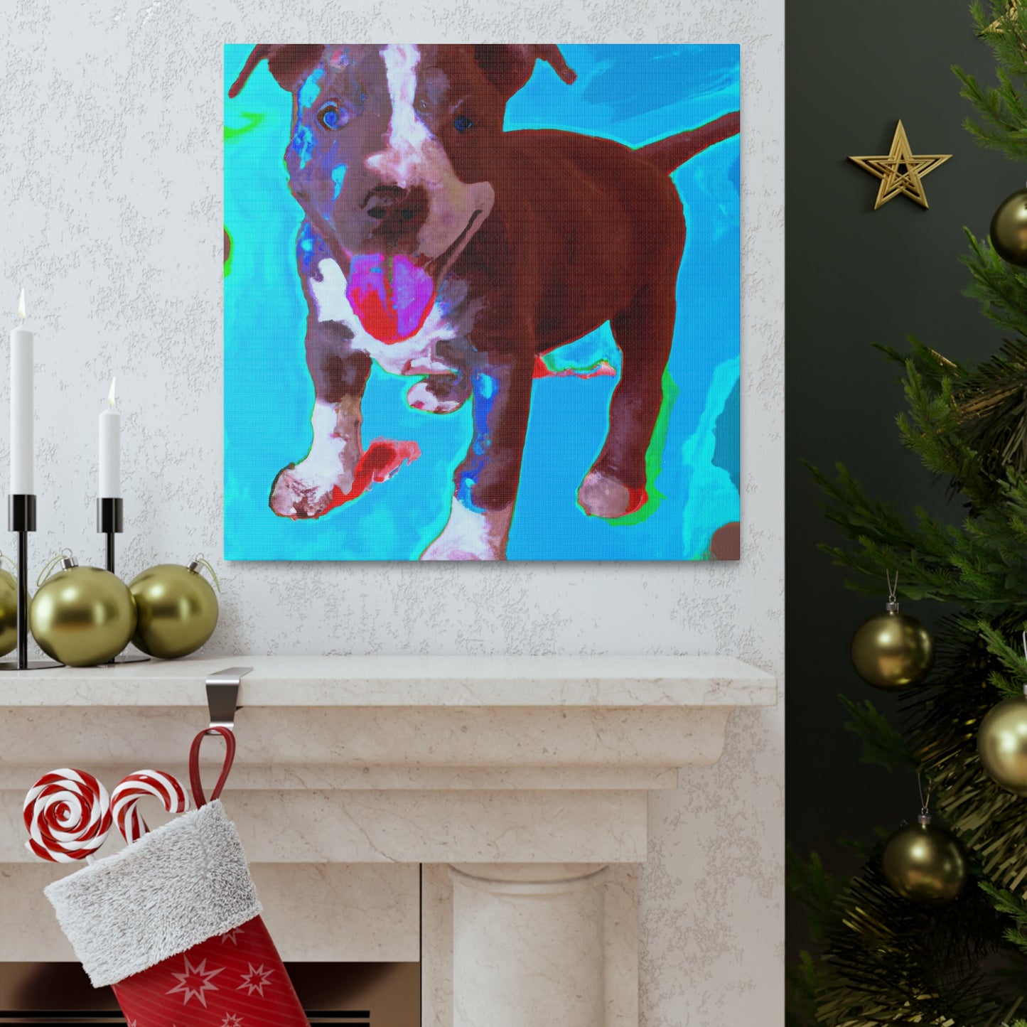 Rivana Von Rothshausen - Pitbull Puppy - Canvas