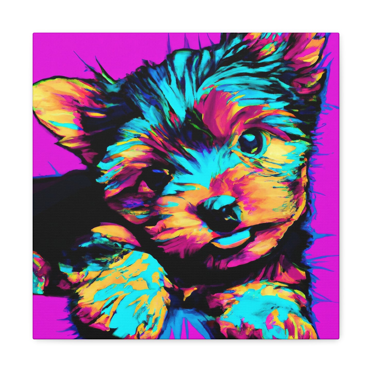 Kingston Noblephus - Yorkie Puppy - Canvas