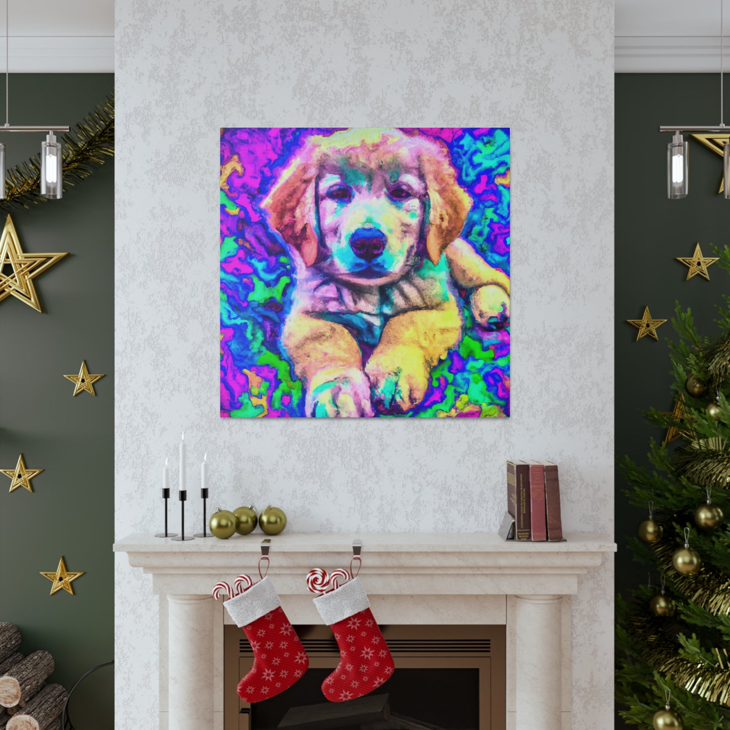 Baroness Adalva of Astana - Golden Retriever Puppy - Canvas