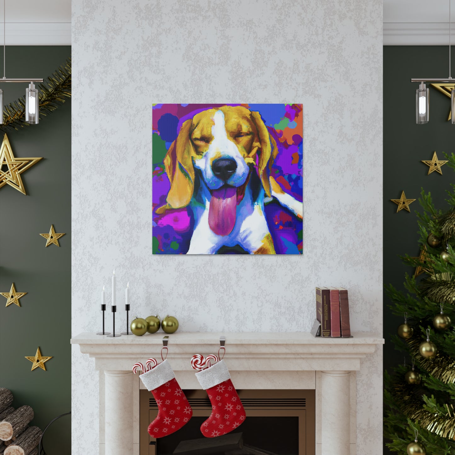 Gwendolynne the Noble Artist - Beagle Puppy - Canvas