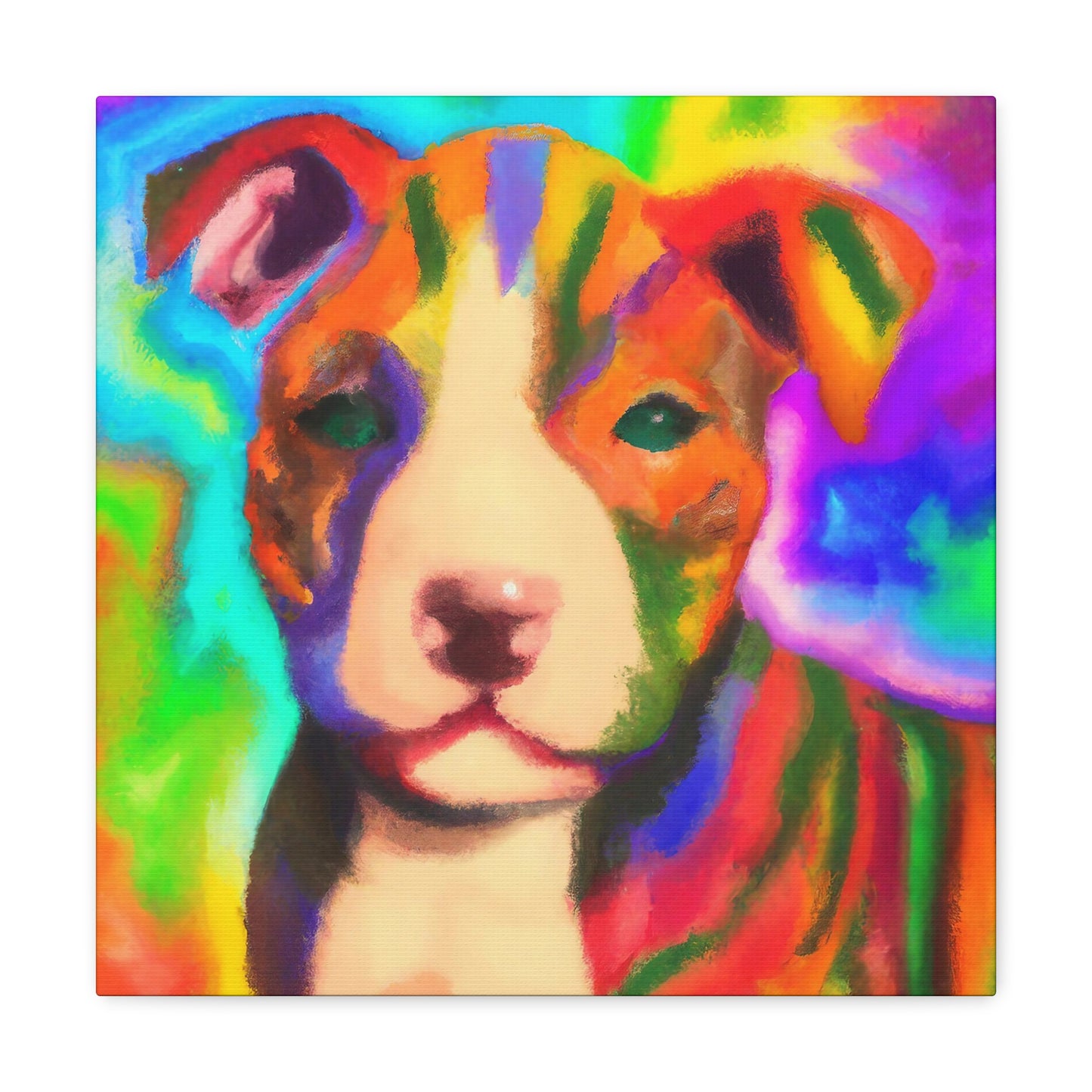 Countess Aurora Delacroix - Pitbull Puppy - Canvas