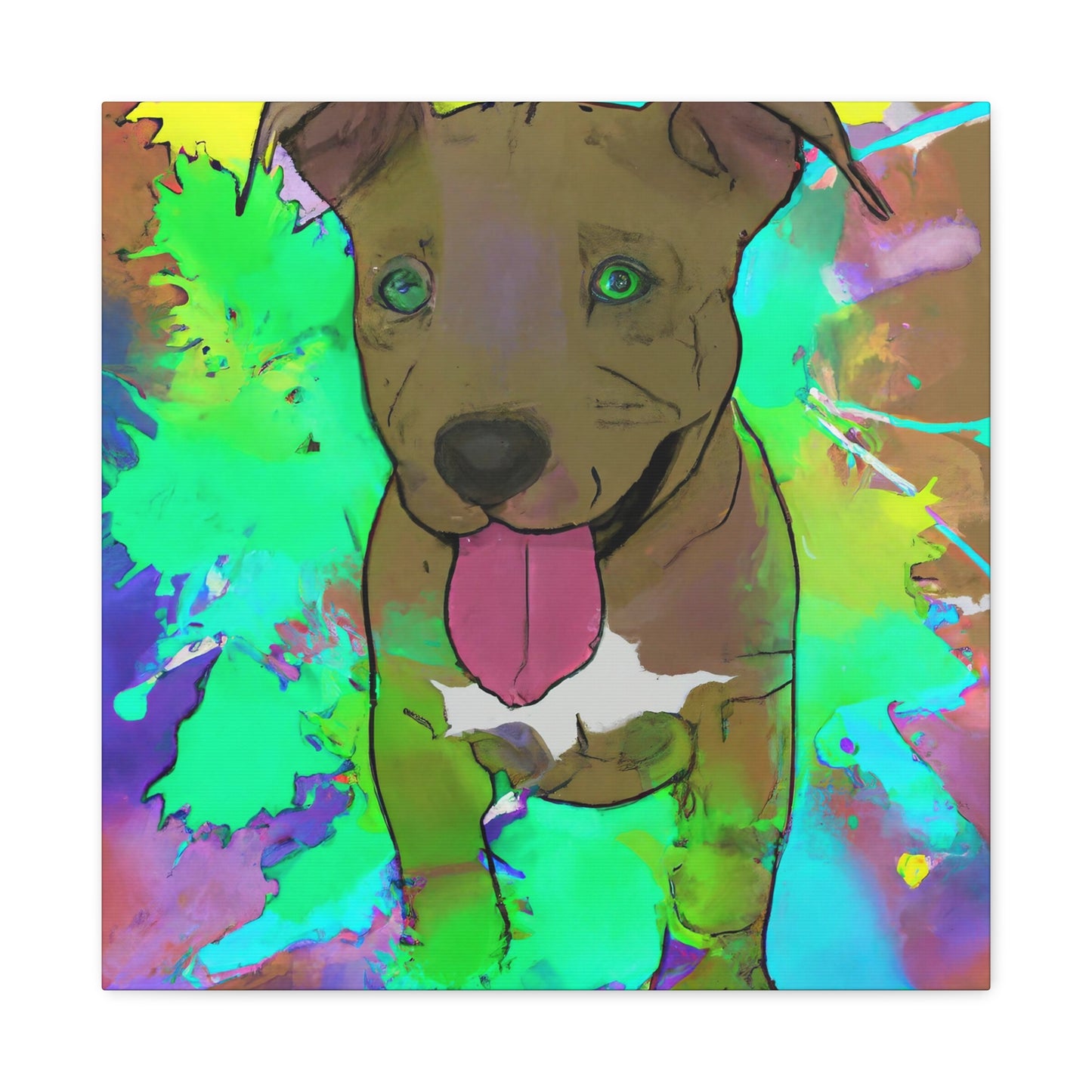 Kingston Viscounteau - Pitbull Puppy - Canvas