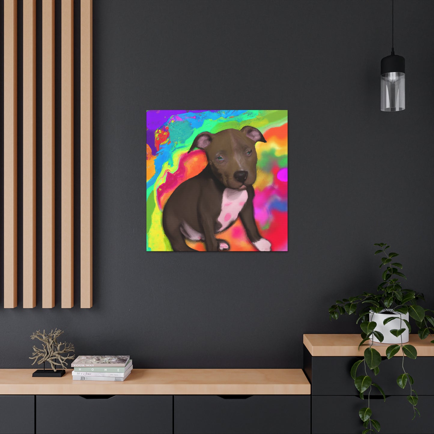 Augustus Royalty - Pitbull Puppy - Canvas